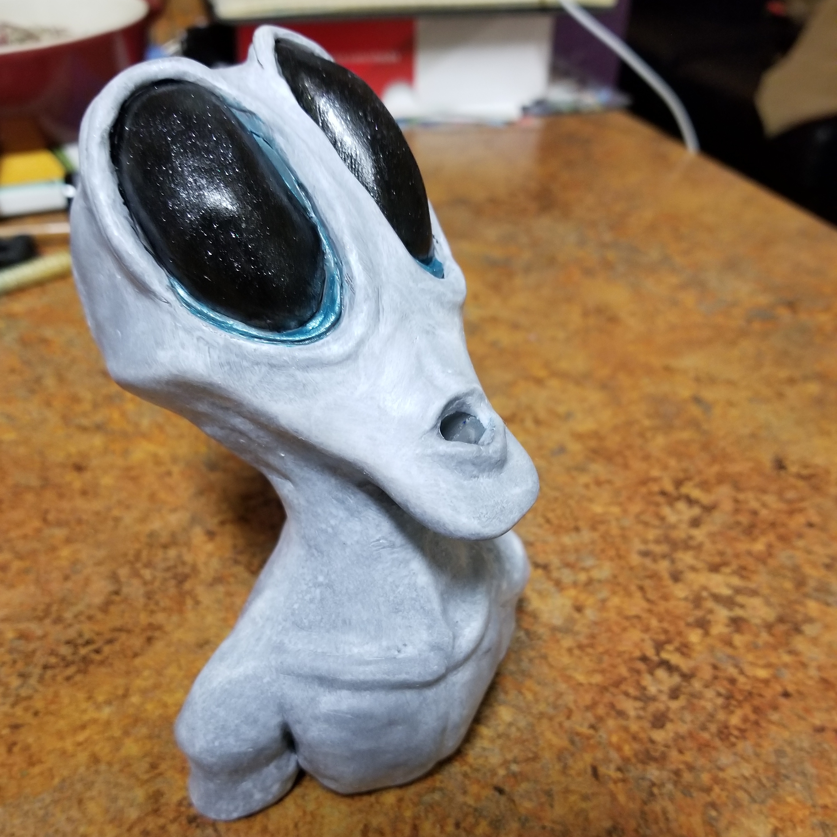 I sometimes enjoy painting my sculptures more than the sculpting itself