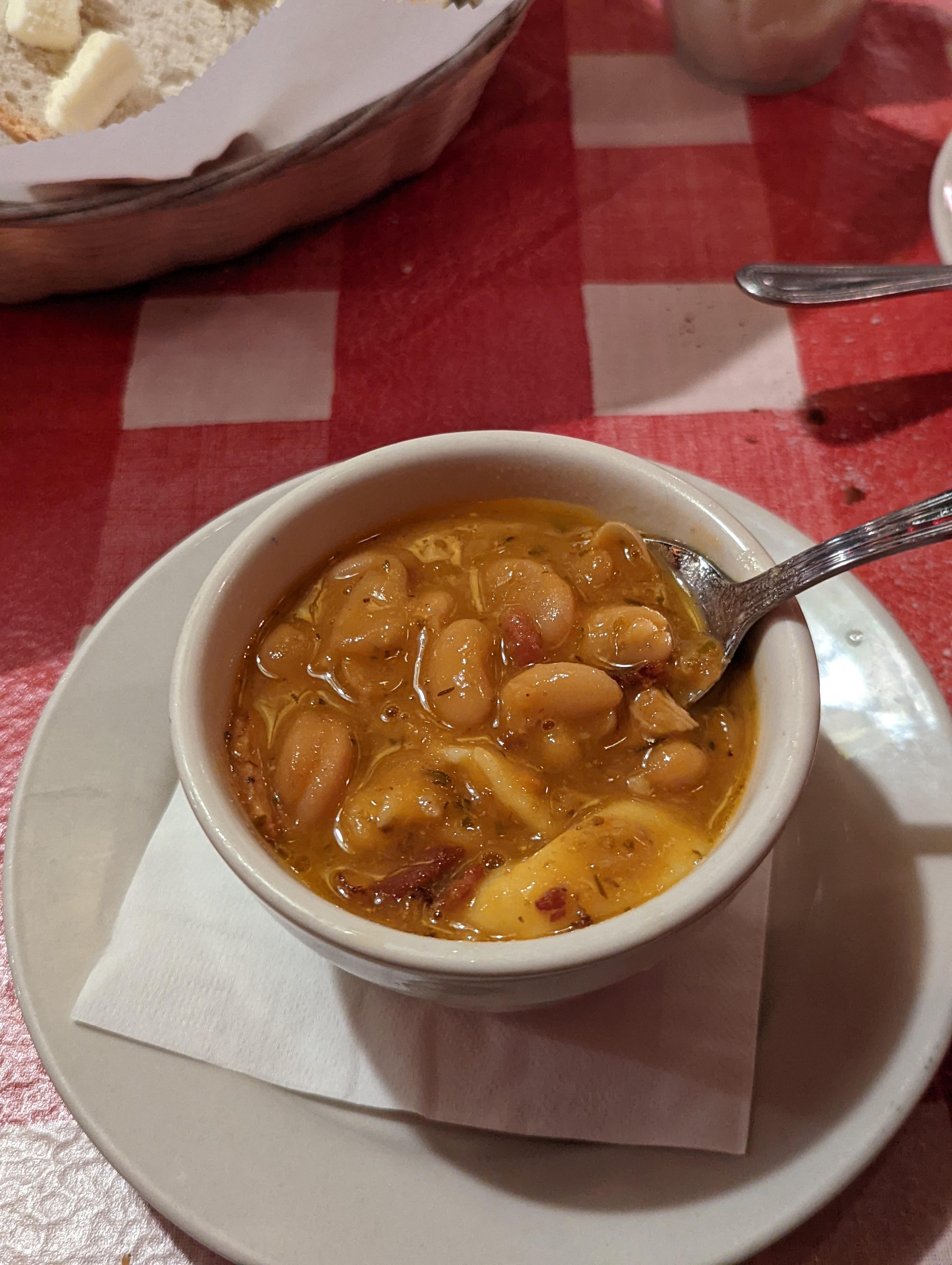 Pasta fazool I am a fool btw it's actually great. If I never watched