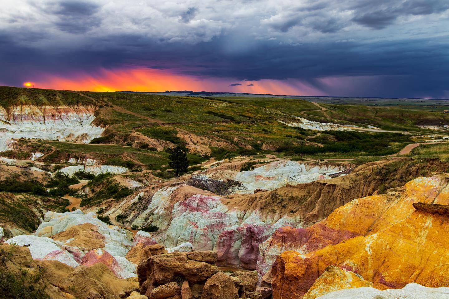 Painted skies over the Paint Mines r/Colorado