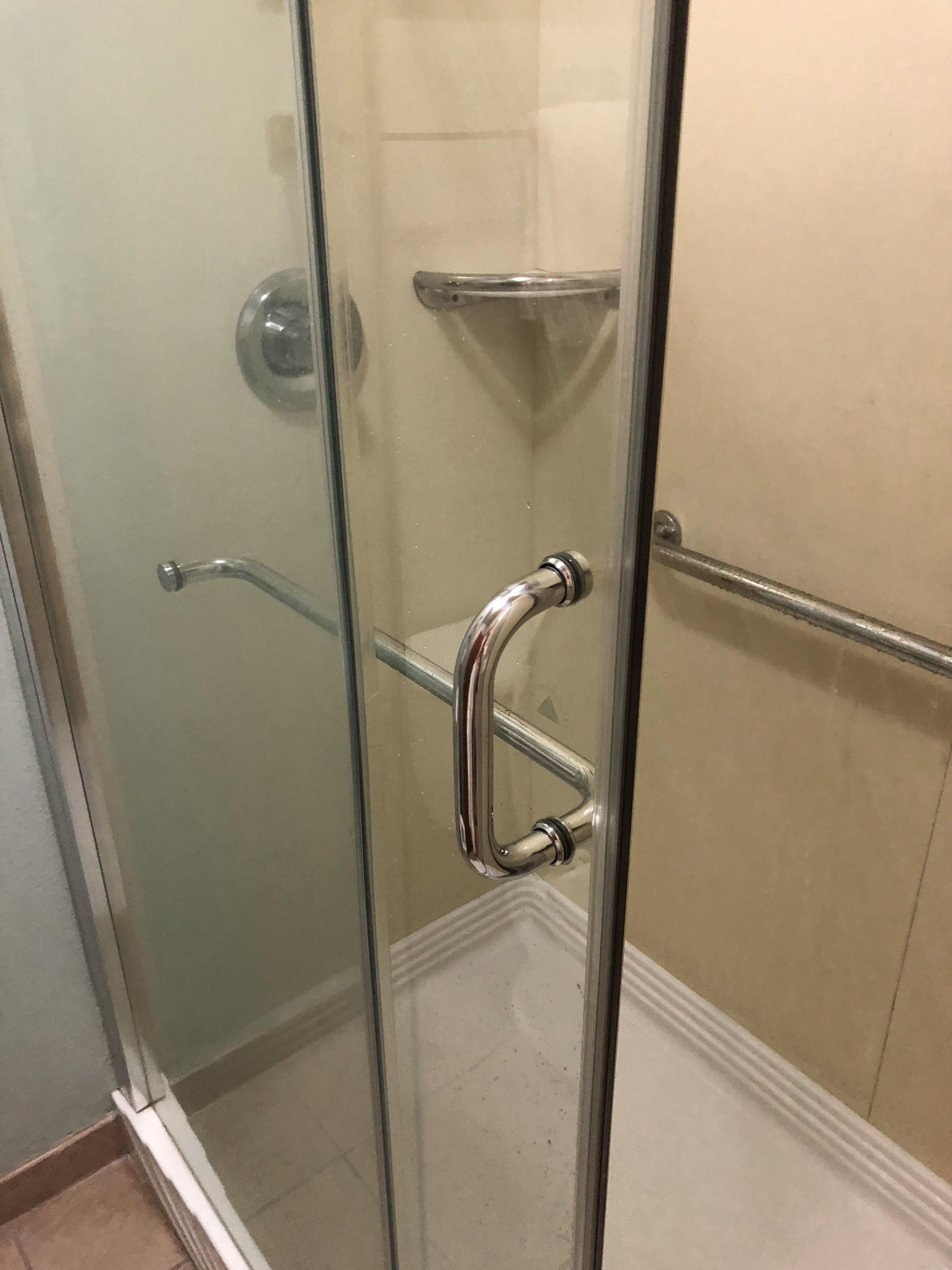 My shower door in my hotel was inside out and mirrored. r/NotMyJob