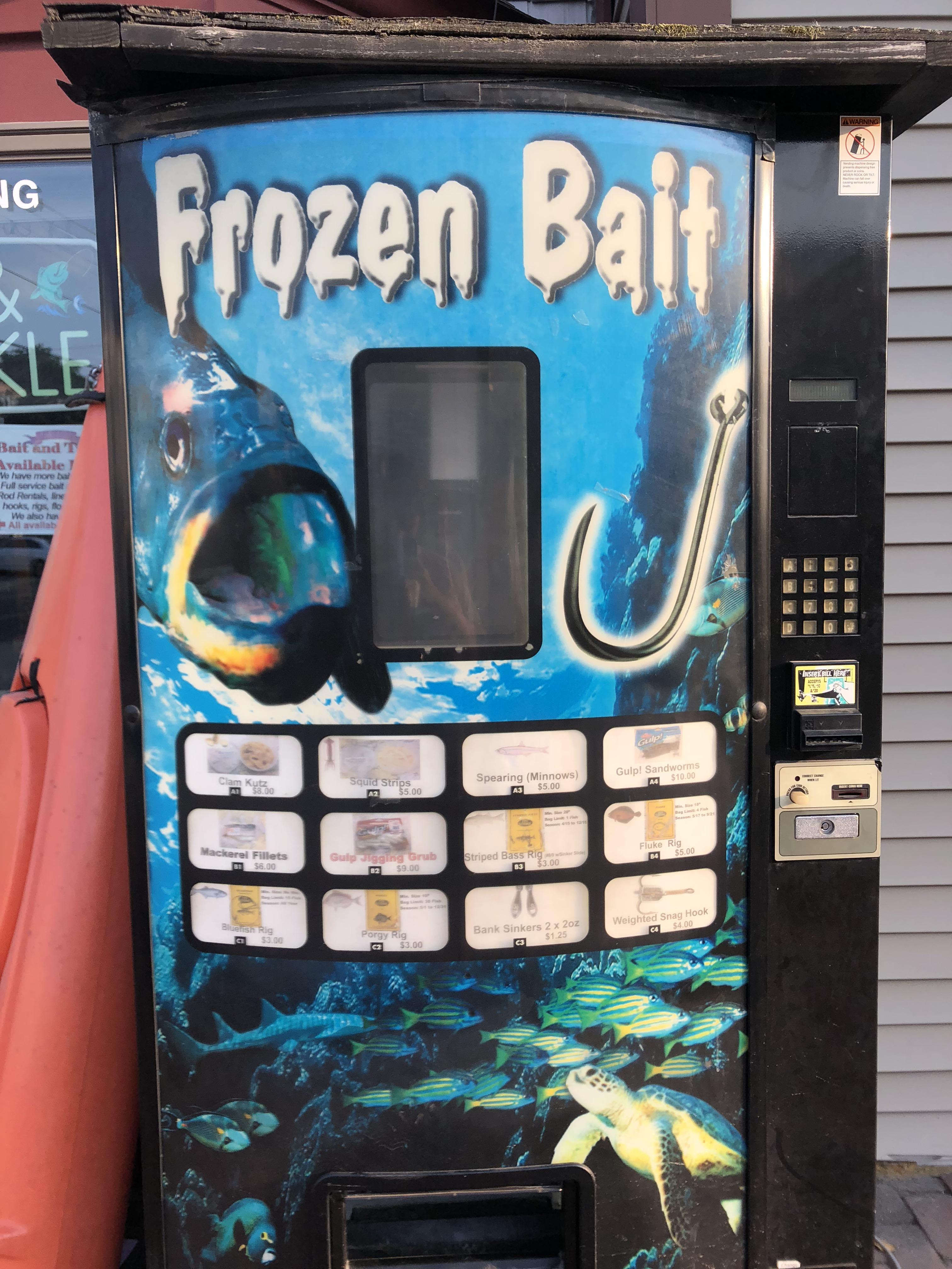 This vending machine dispenses fish bait r/mildlyinteresting