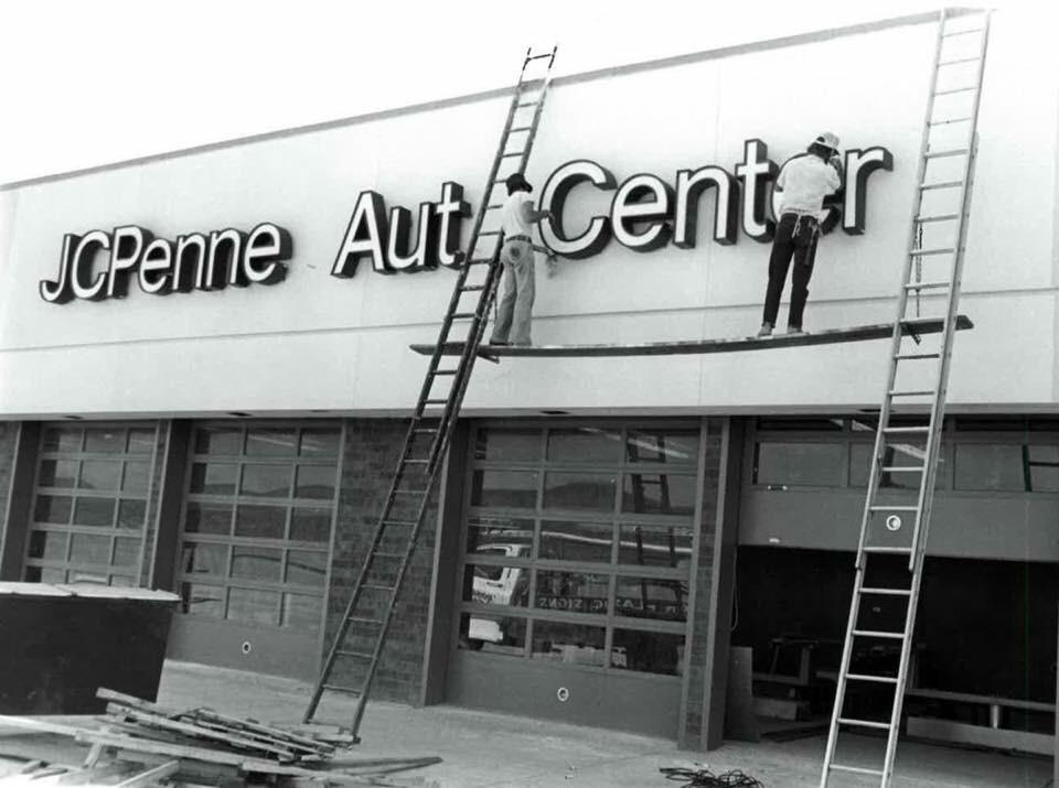 JCPenney Auto Center. Rushmore Mall. Rapid City, South Dakota. Sign