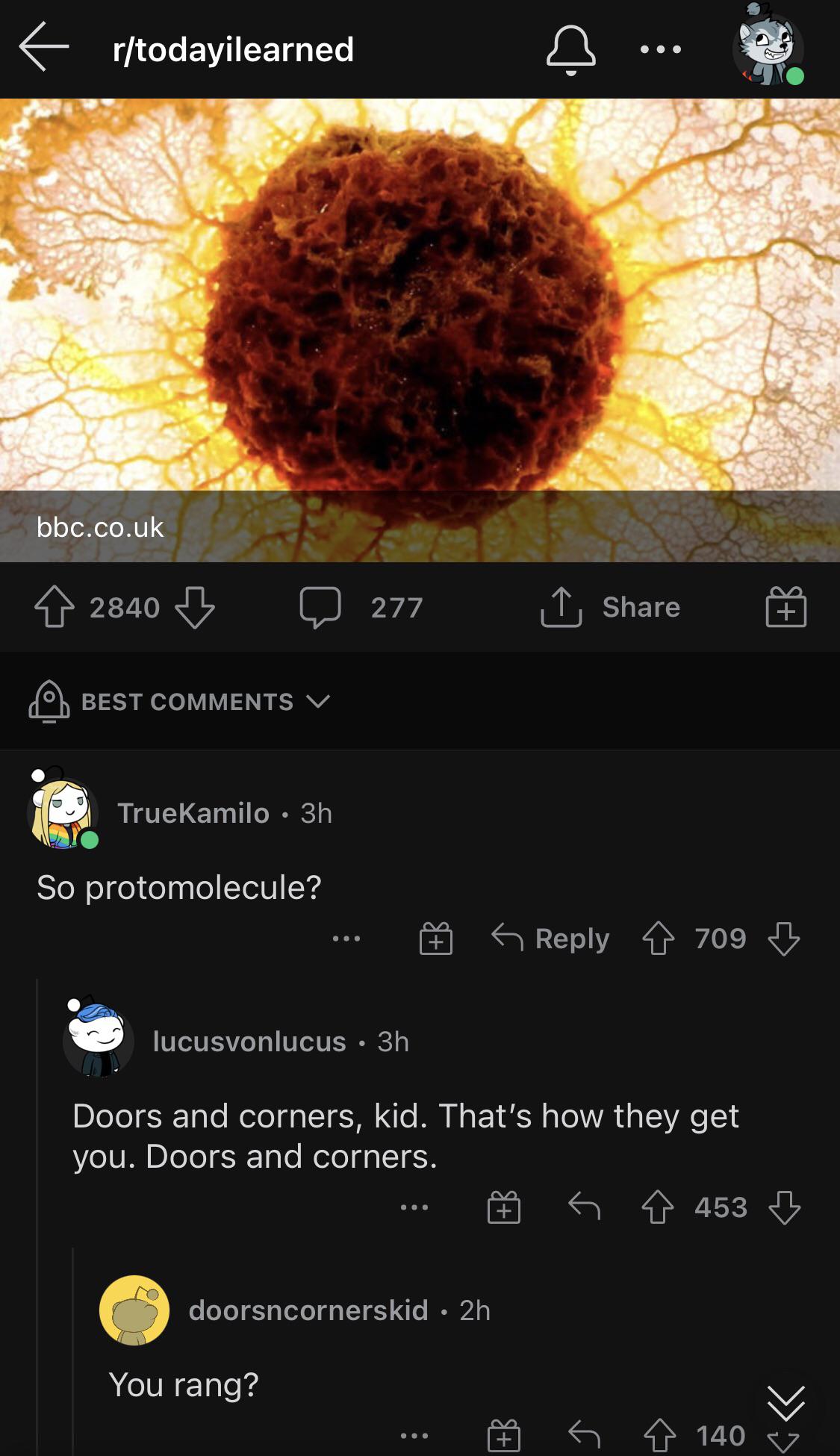 I don’t know what the phrase ‘Doors and corners’ means, but this kid