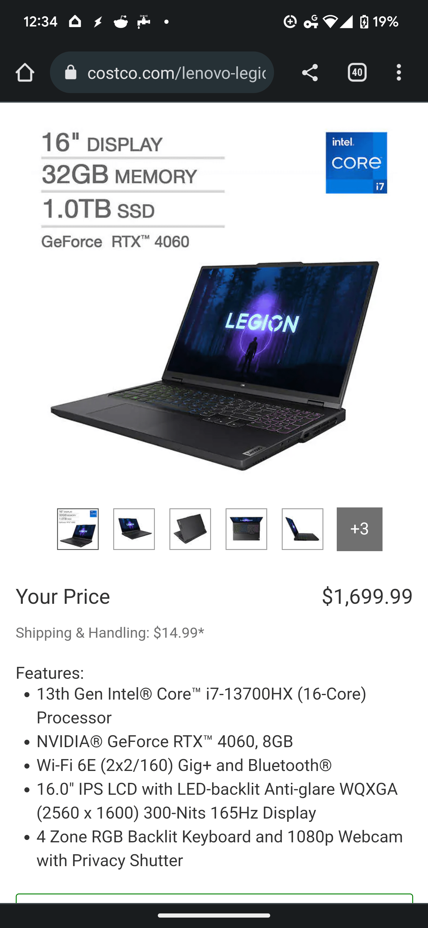 Thoughts on this Costco Laptop r/GamingLaptops