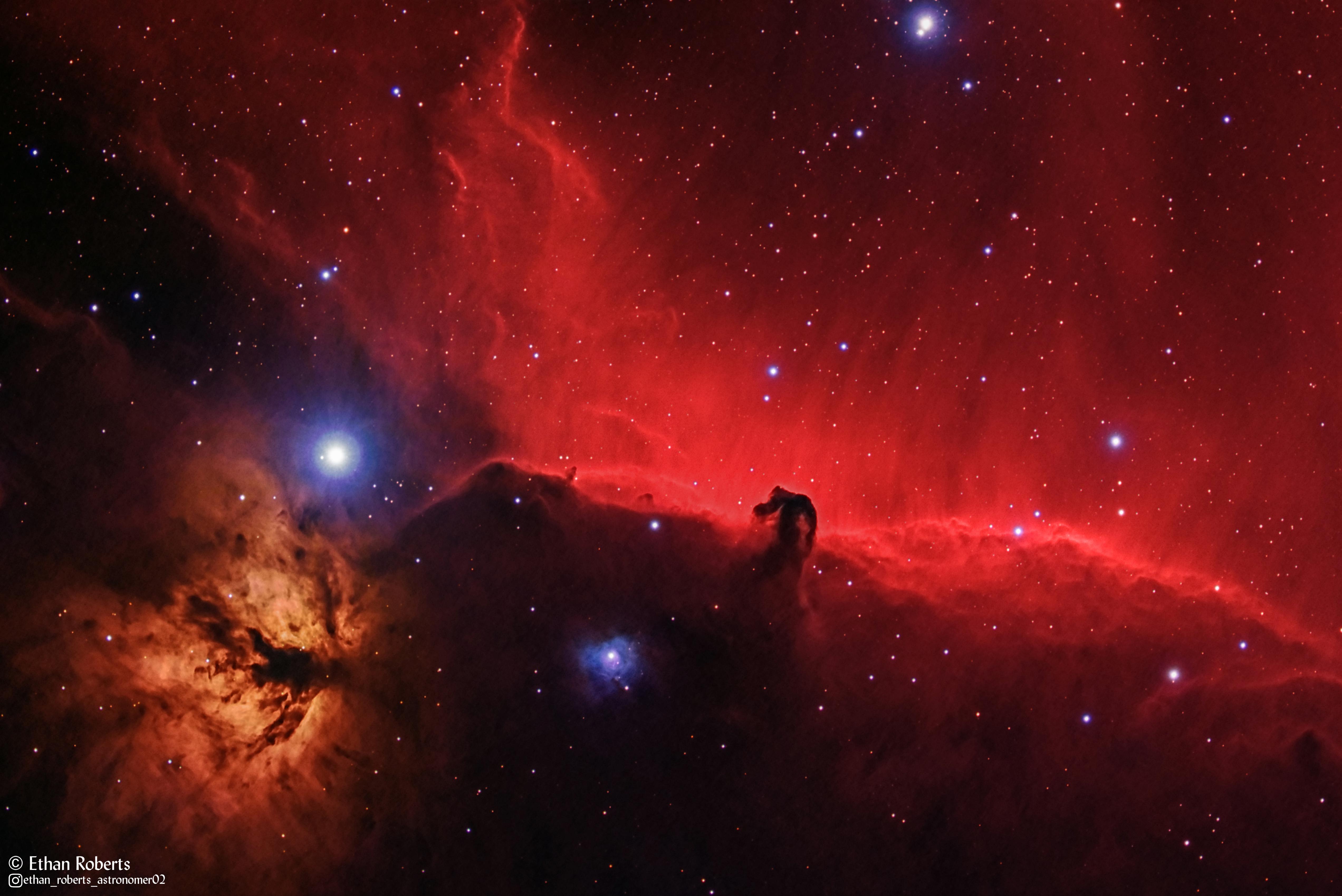 The Horsehead nebula is one of the most iconic structures in space