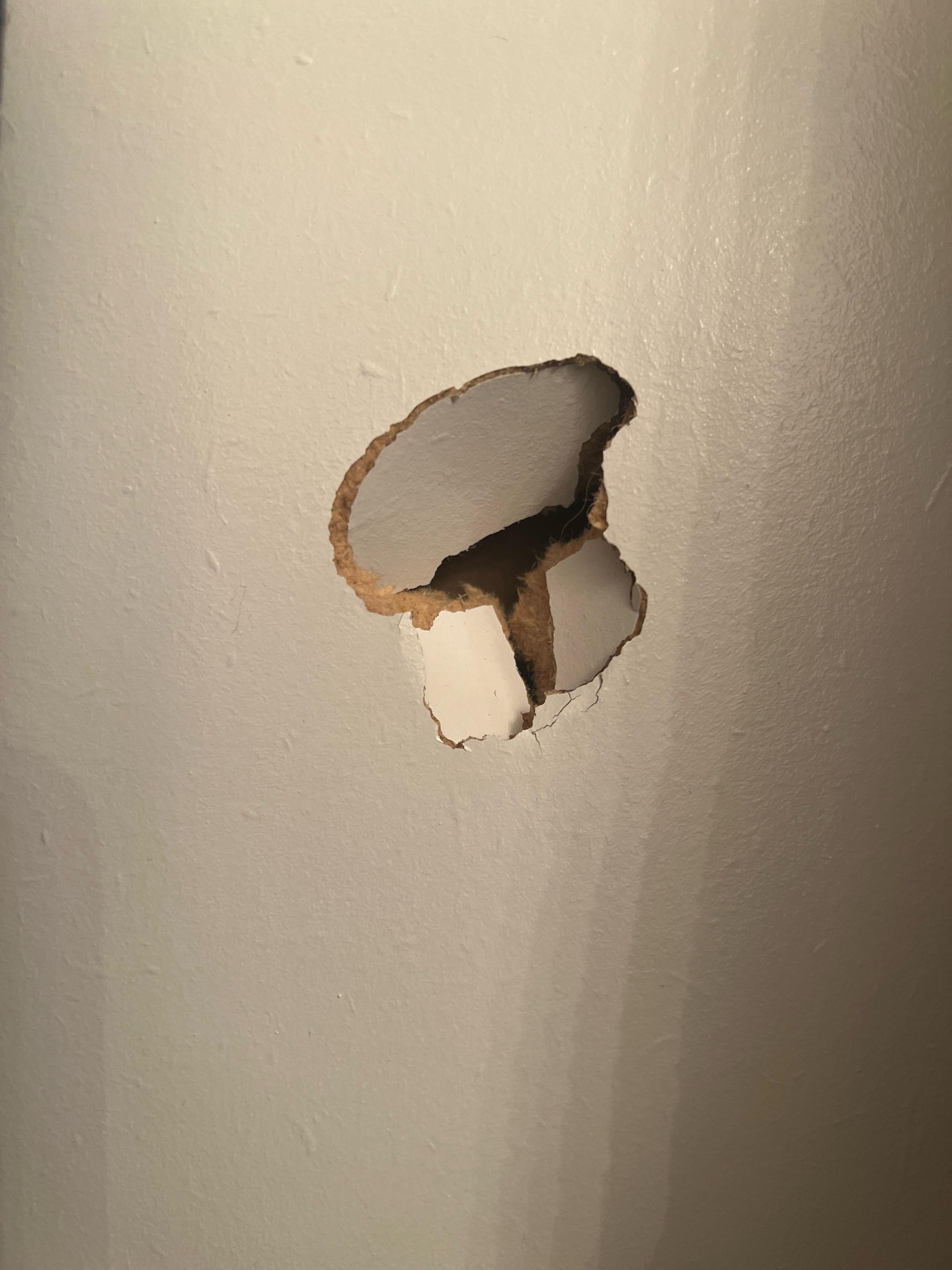 How do I fix this hole in my door? r/fixit