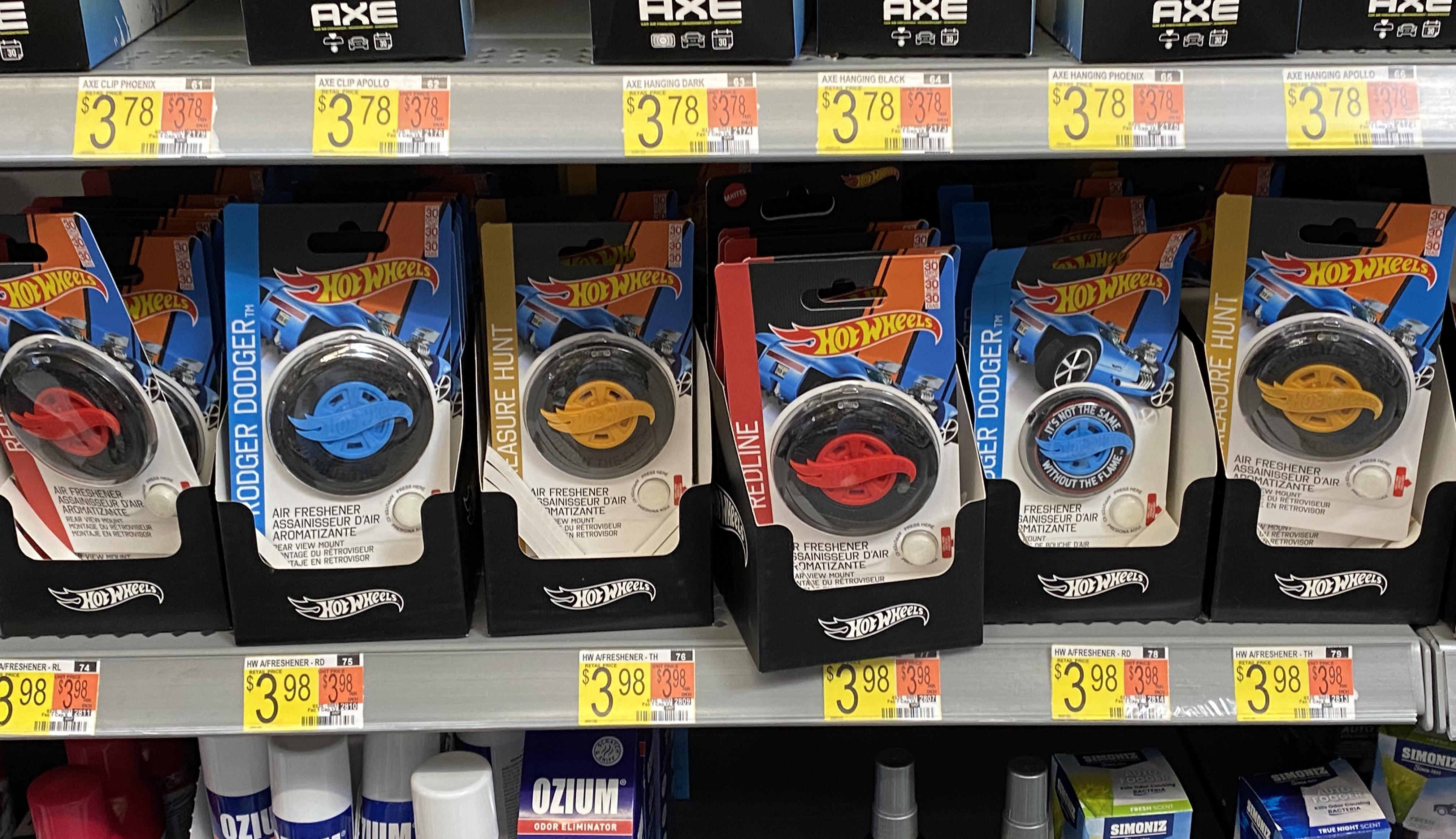 found hot wheels air fresheners at Walmart, had to get some r/HotWheels
