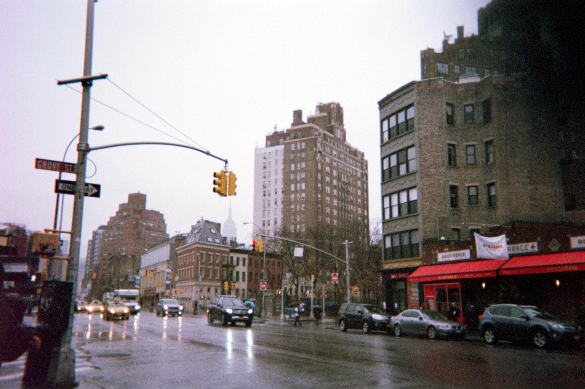 Took this back in January using a disposable camera, New York City. r/raining