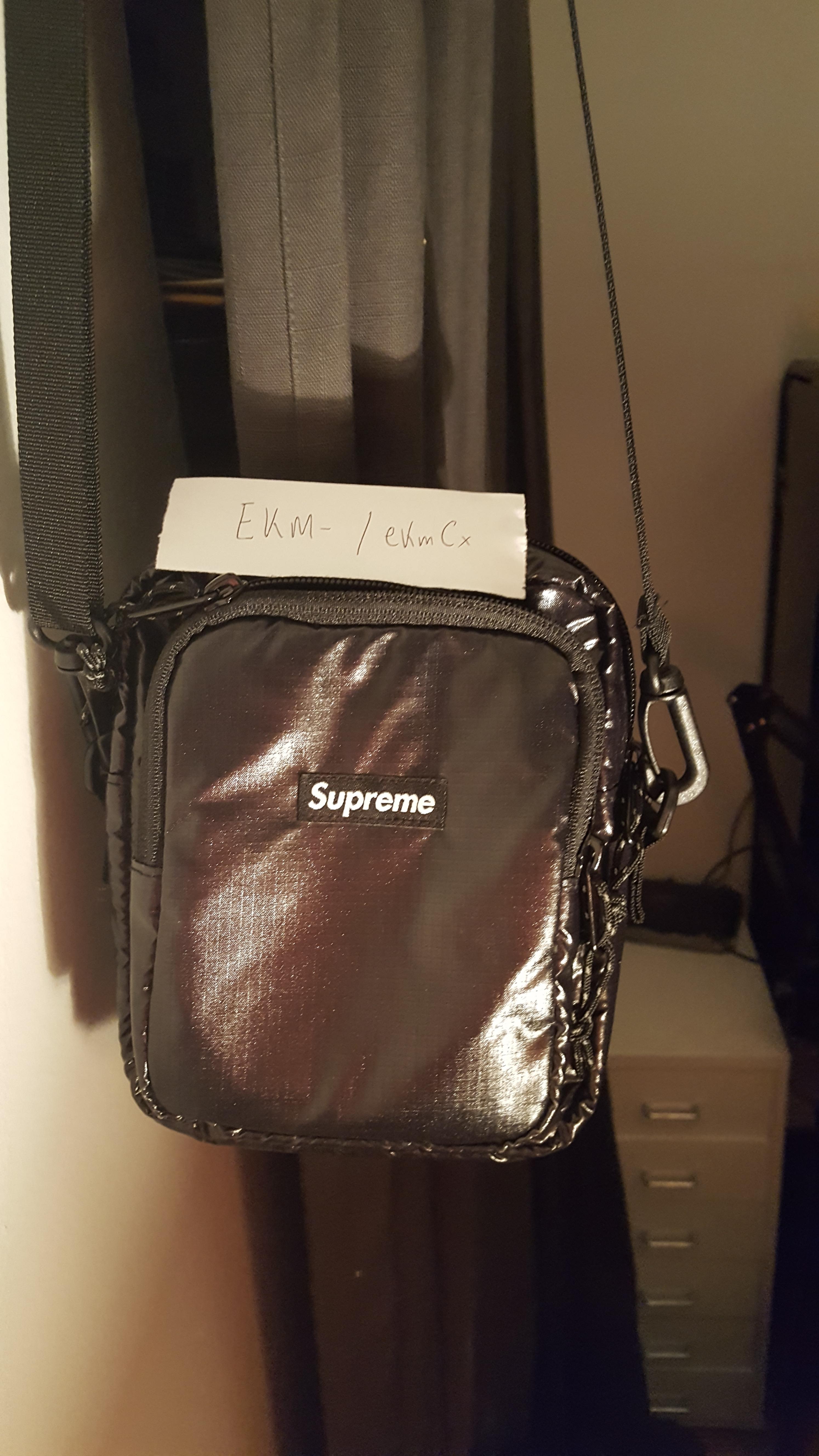 WTS SS17 Supreme Shoulder Bag (Black) BIN100 Used but no flaws. NEED