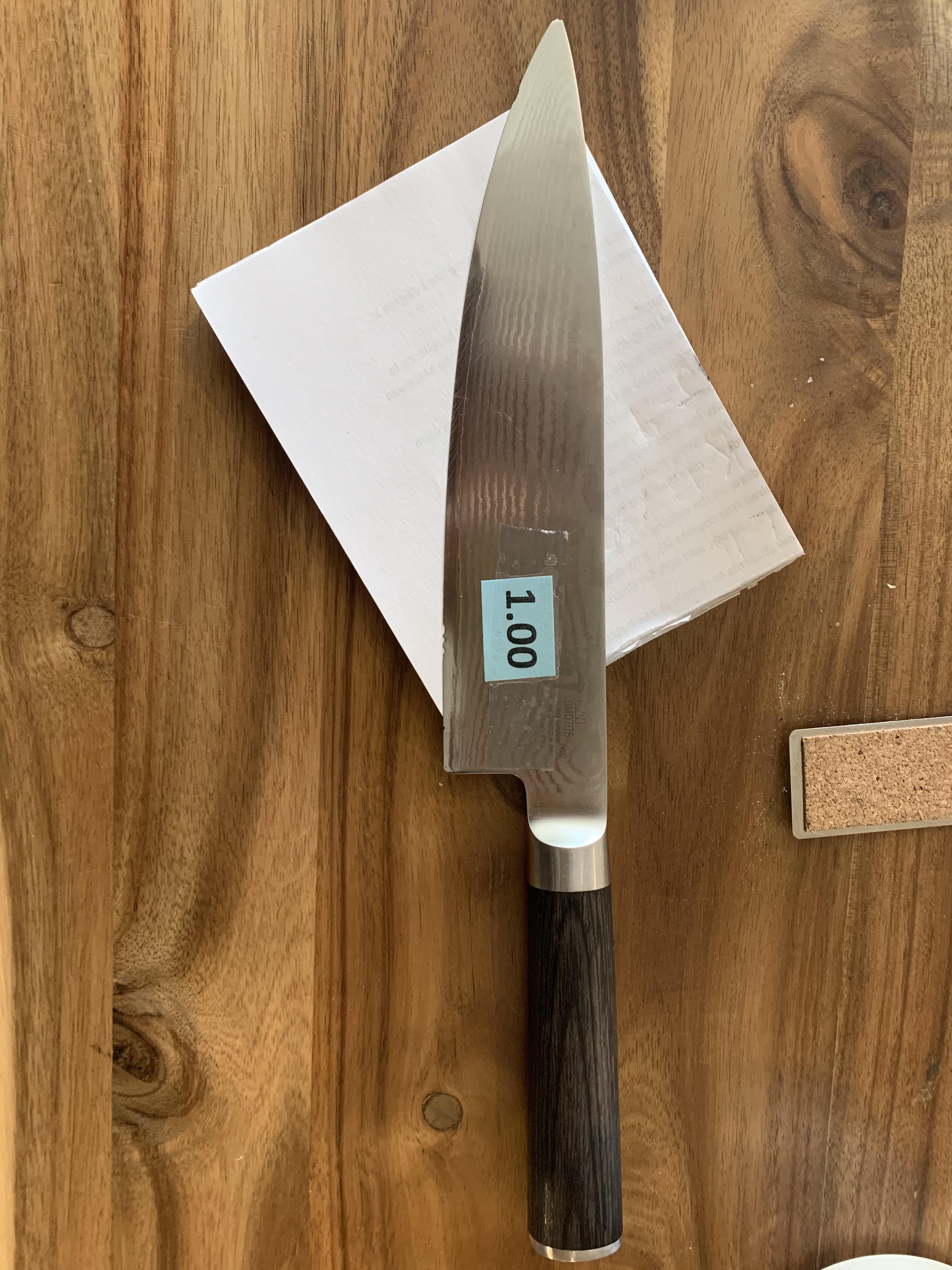 8” Shun Damascus Chef’s knife, a knife that will last a lifetime for 1