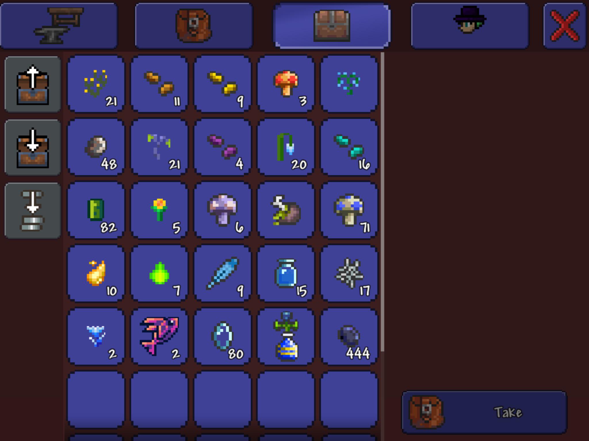 My (mostly) potion ingredients chest, what’d I r/Terraria
