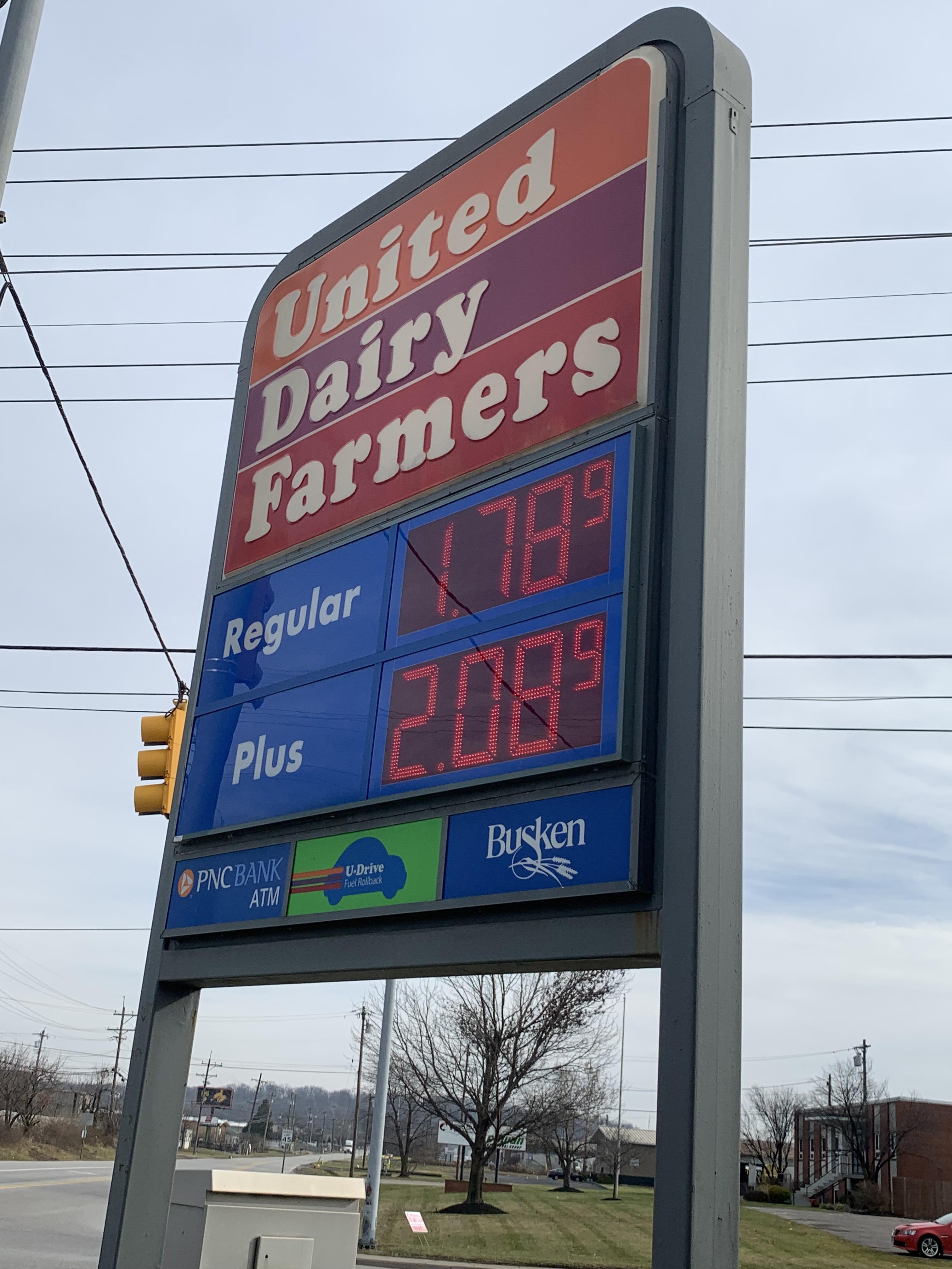 Gas is getting so cheap again r/cincinnati