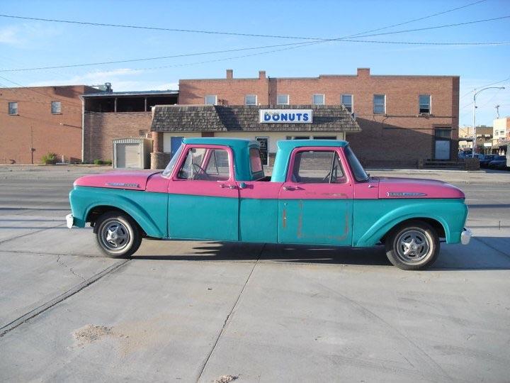 two trucks conjoined together without any bed space. r/ShittyCarMod