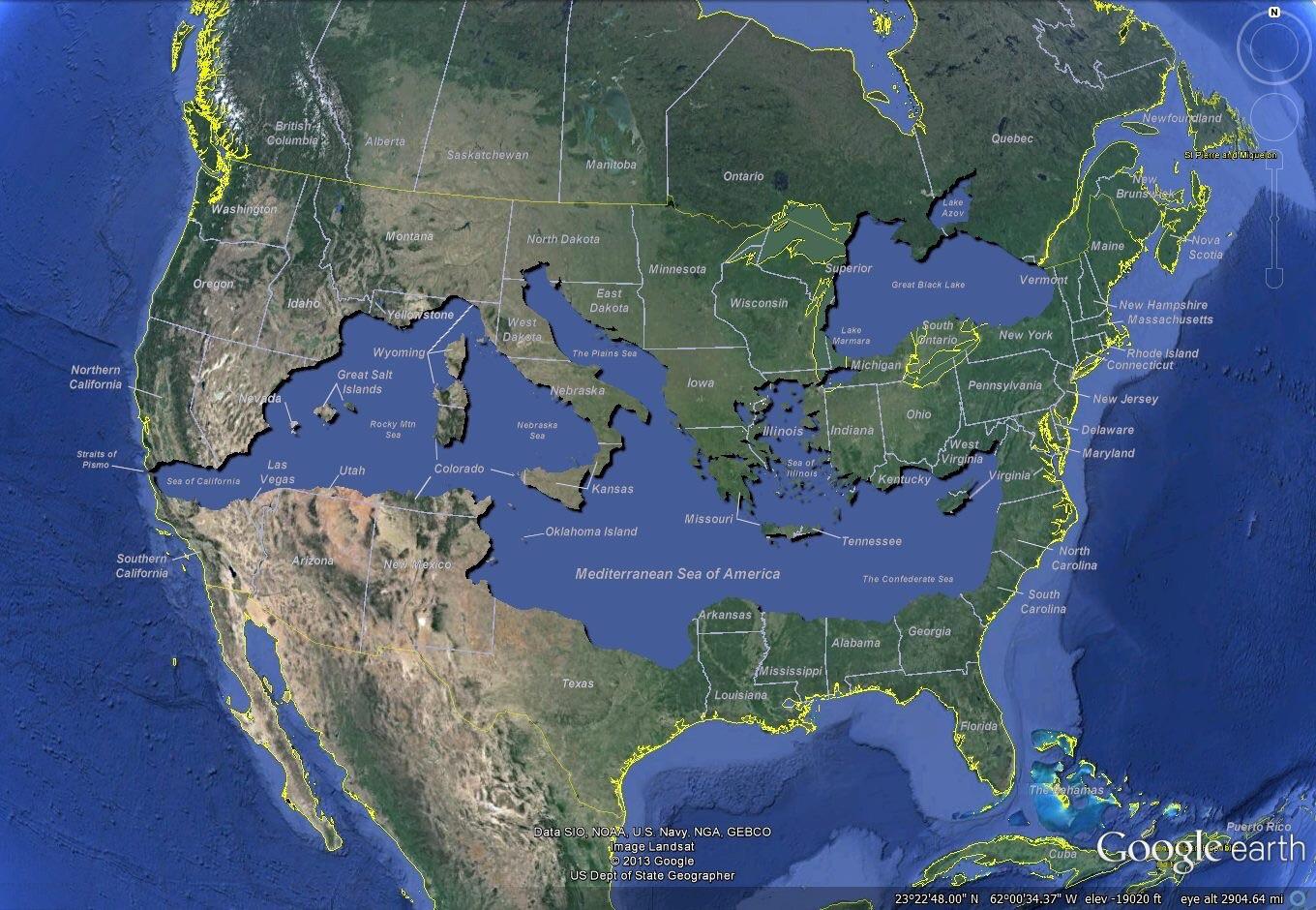 The Mediterranean Sea of America [1360 x 940] r/MapPorn