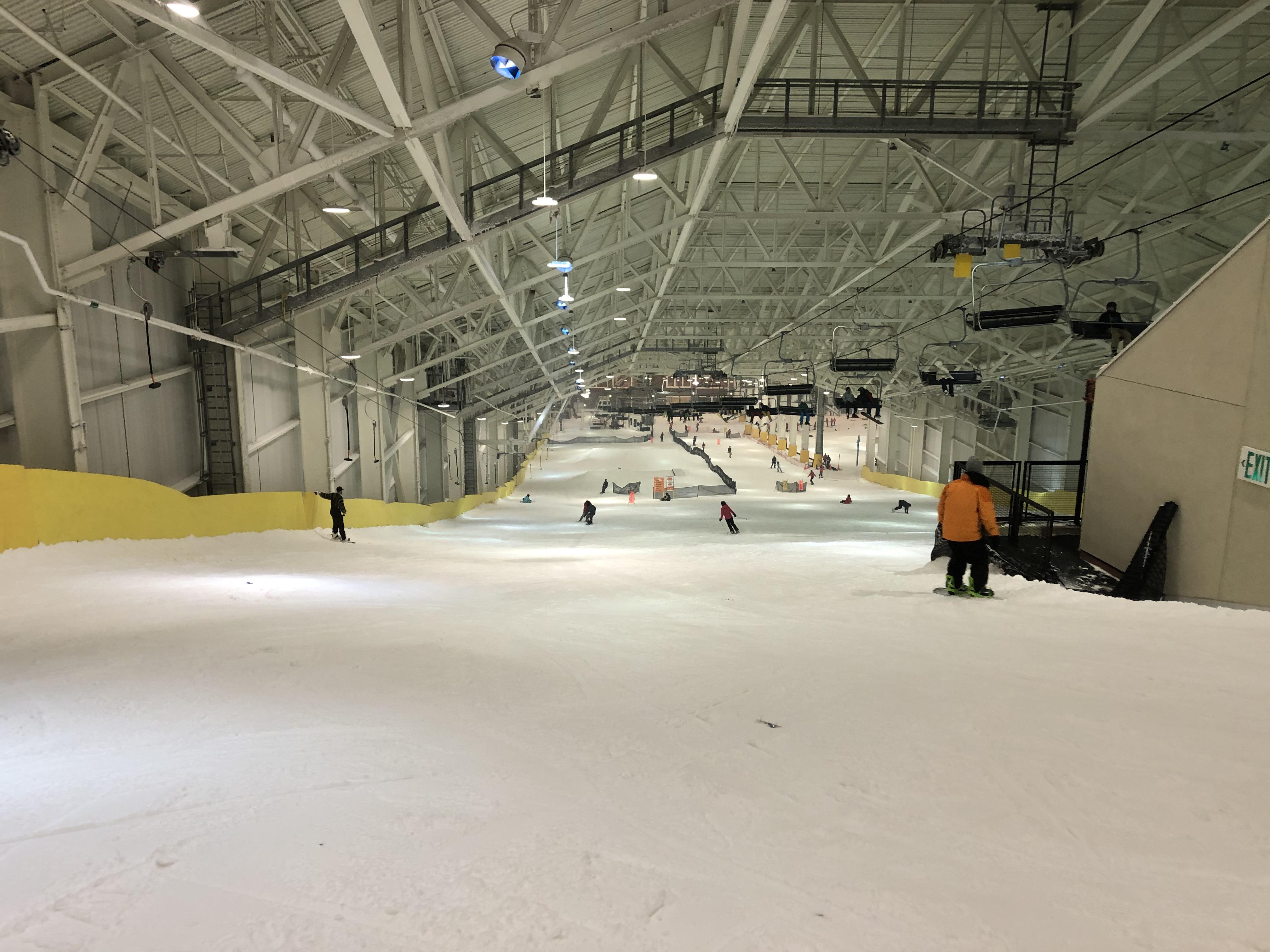 Went snowboarding at the first indoor ski place in the Western