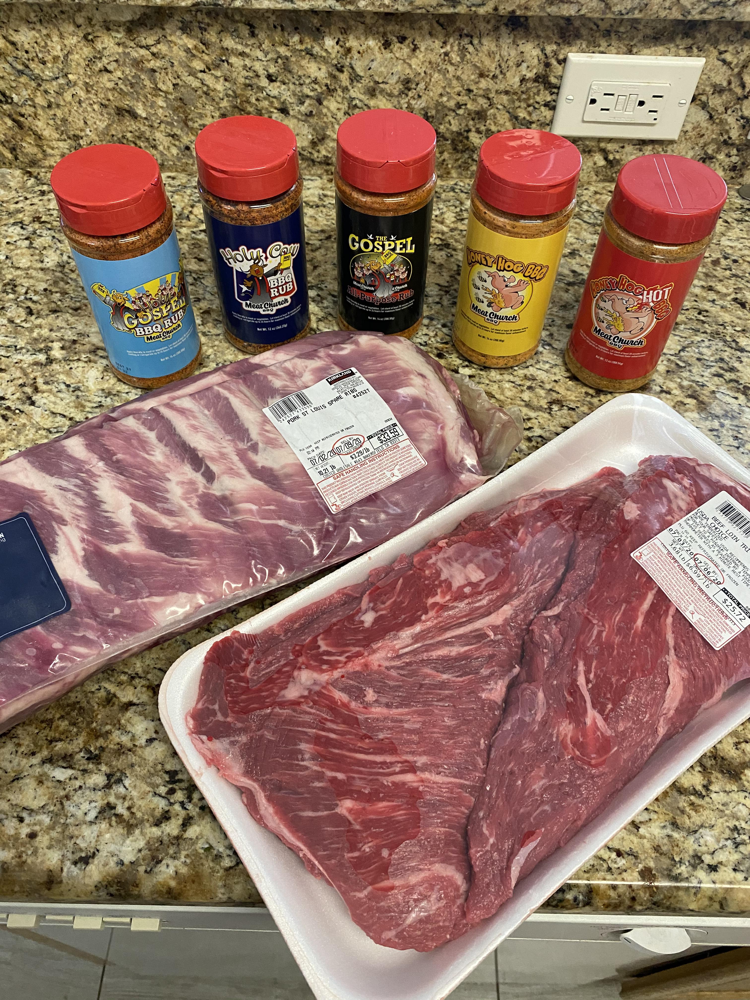 Couldn’t find any brisket, so this will work instead! First time