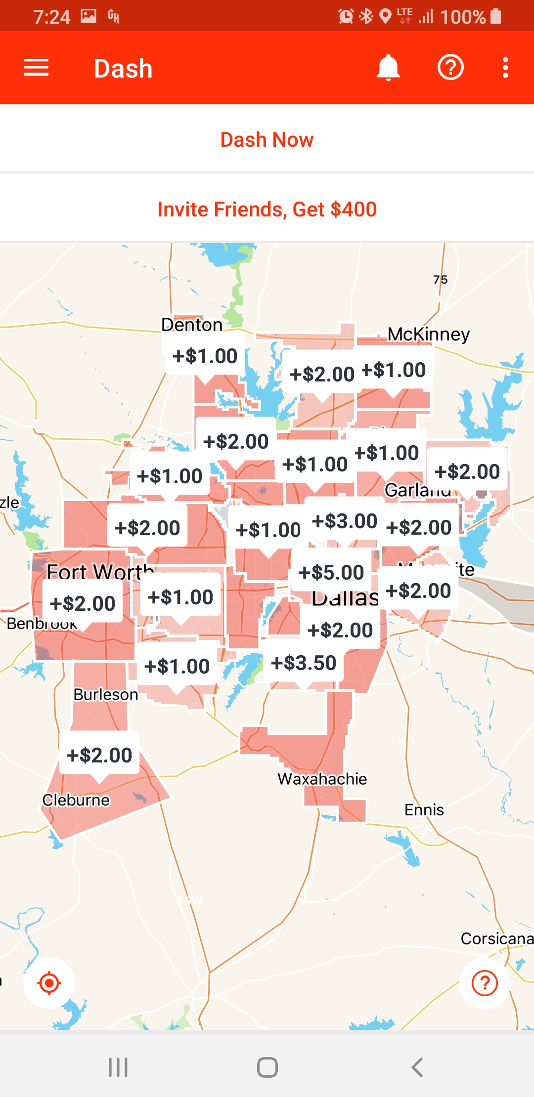 Area maps for other regions. I would like to see nevada/nocal/socal/colorado r/doordash