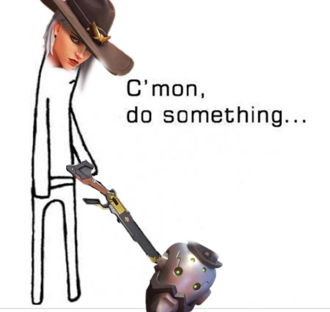 Playing Ashe be like Overwatch_Memes