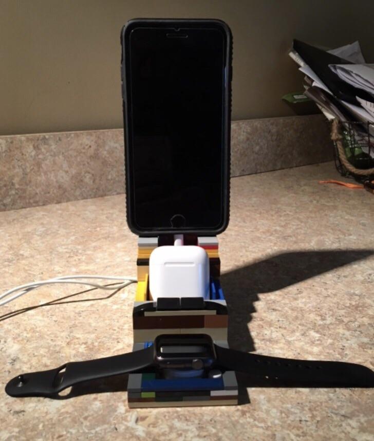 Made this makeshift stand for my Apple products ) r/iphone