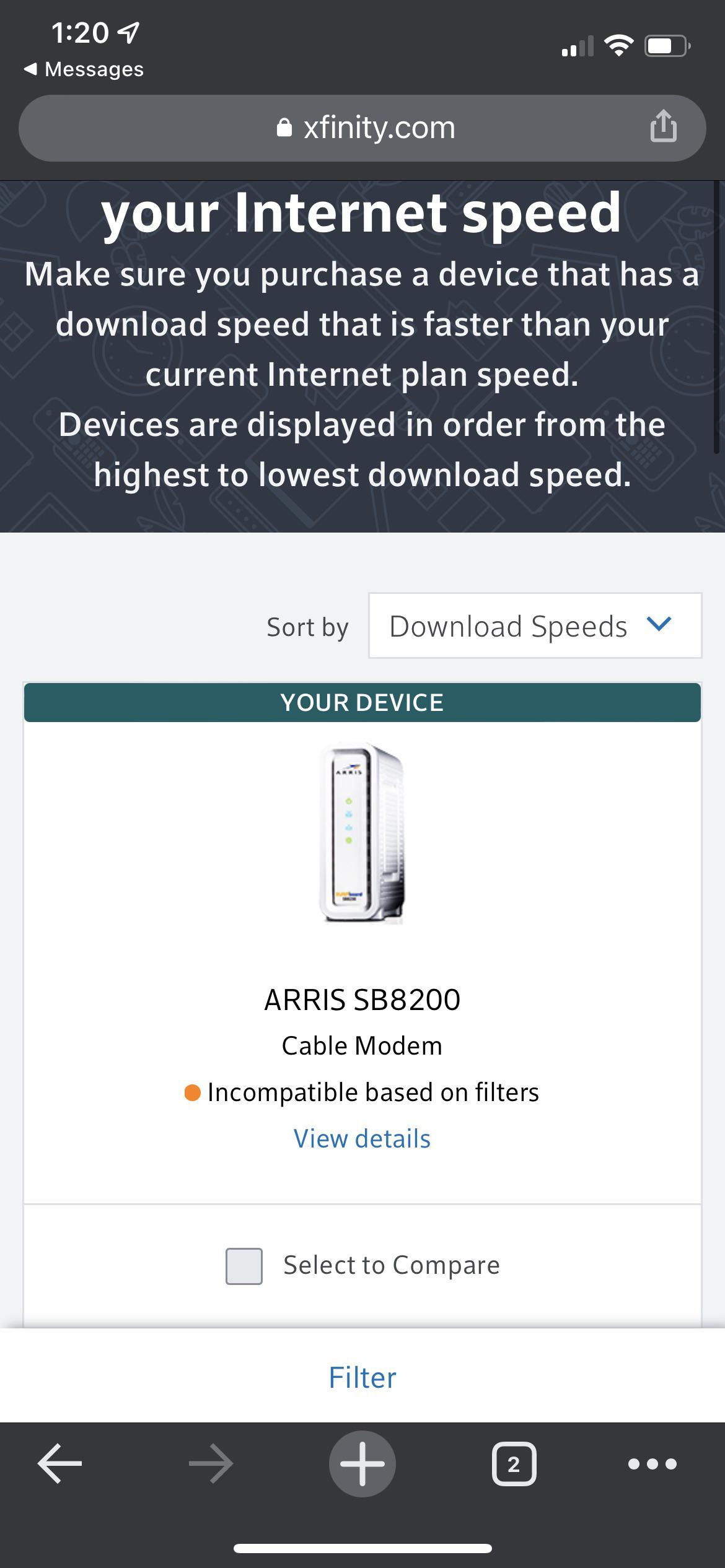 I have the 1200Mbps plan, which modem is best to purchase?