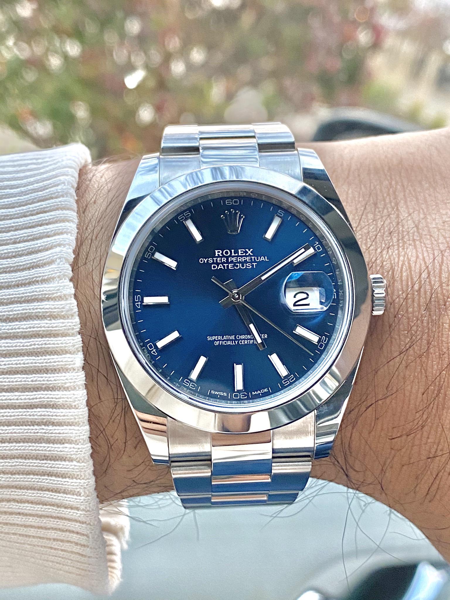 [WTS] Rolex Datejust. 126300. 41mm. Blue dial. Complete. r/Watchexchange