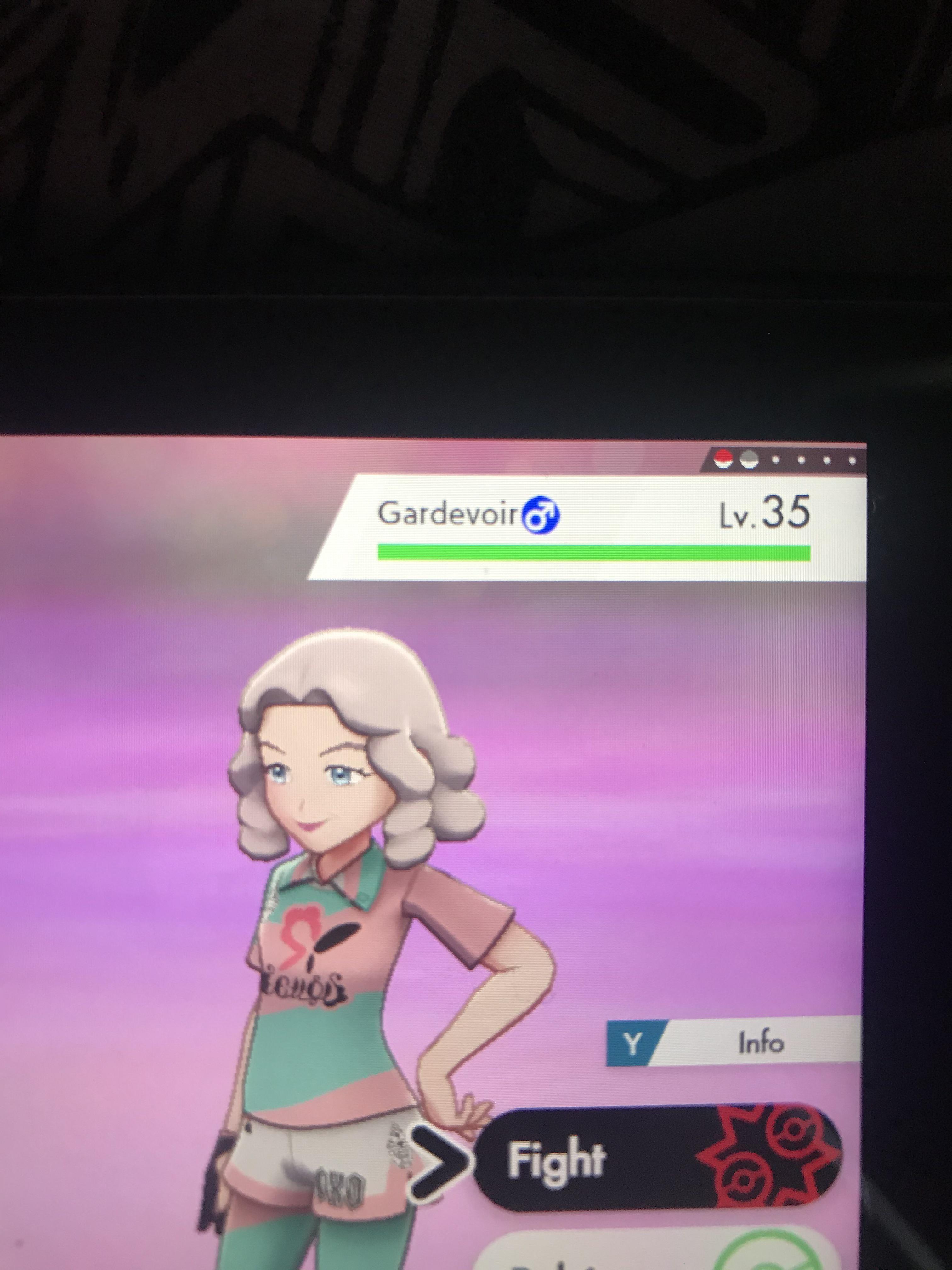 I restarted my save file for pokemon sword and I found a male gardevoir
