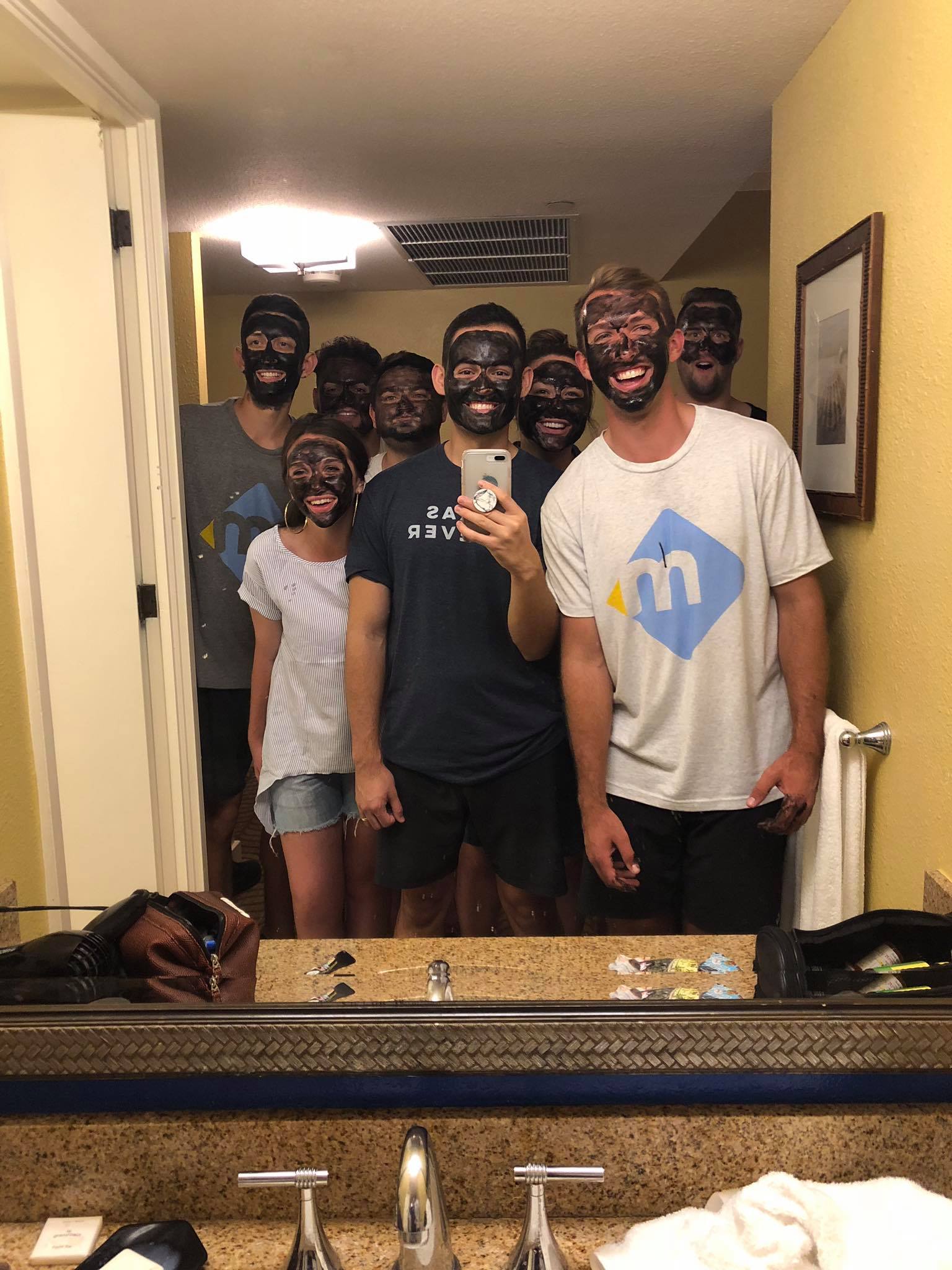 Moxie Pest Control crew from San Antonio just having a "Makeover" party