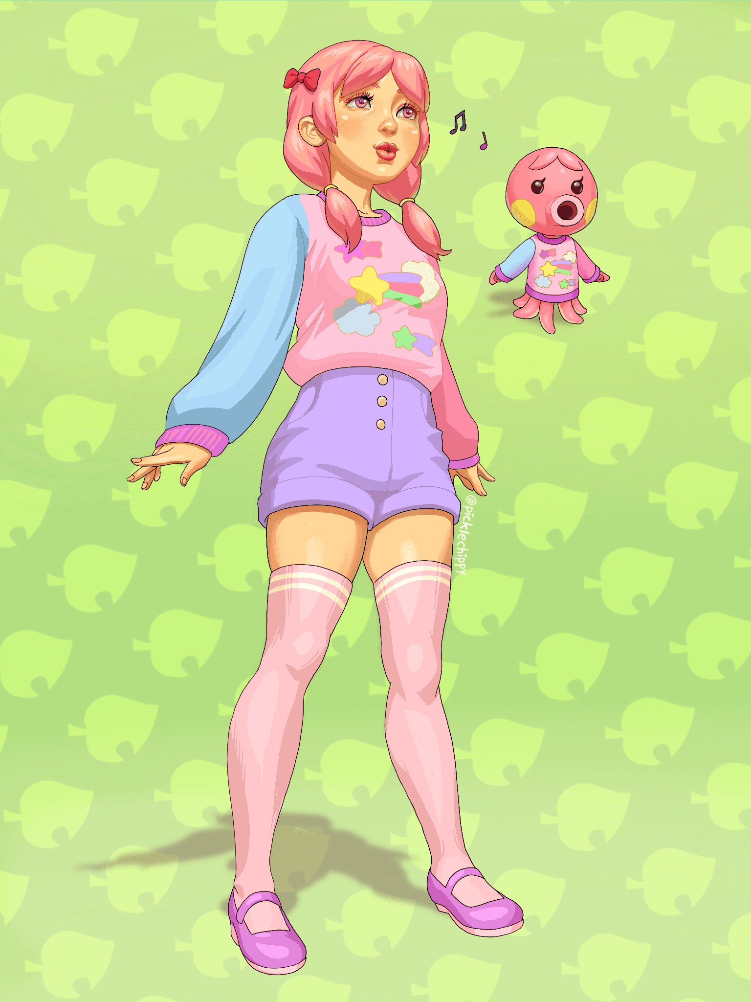 Marina is my favorite villager so I made a gijinka of her! AnimalCrossing