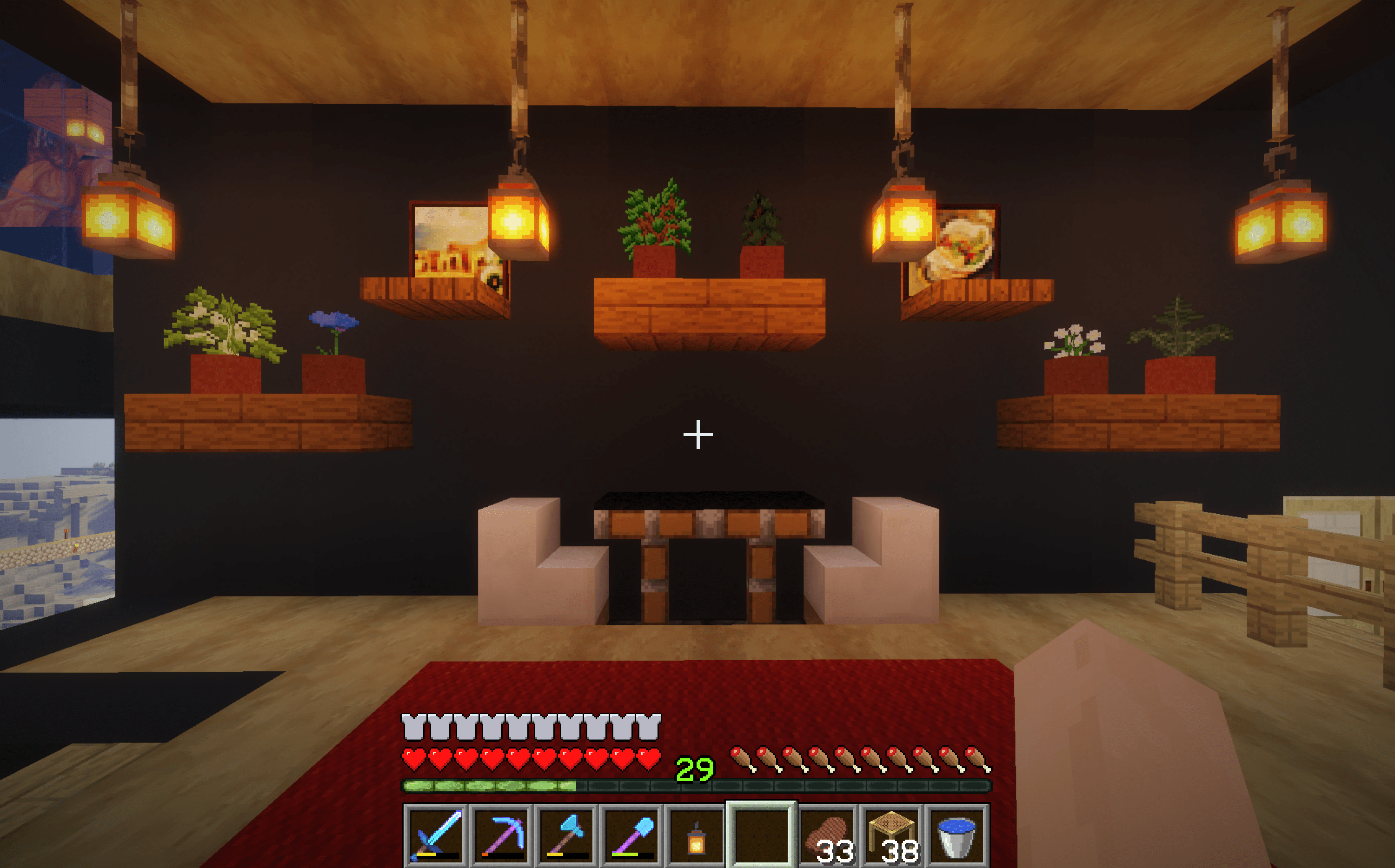 What do you guys think of my little breakfast nook? r/Minecraft