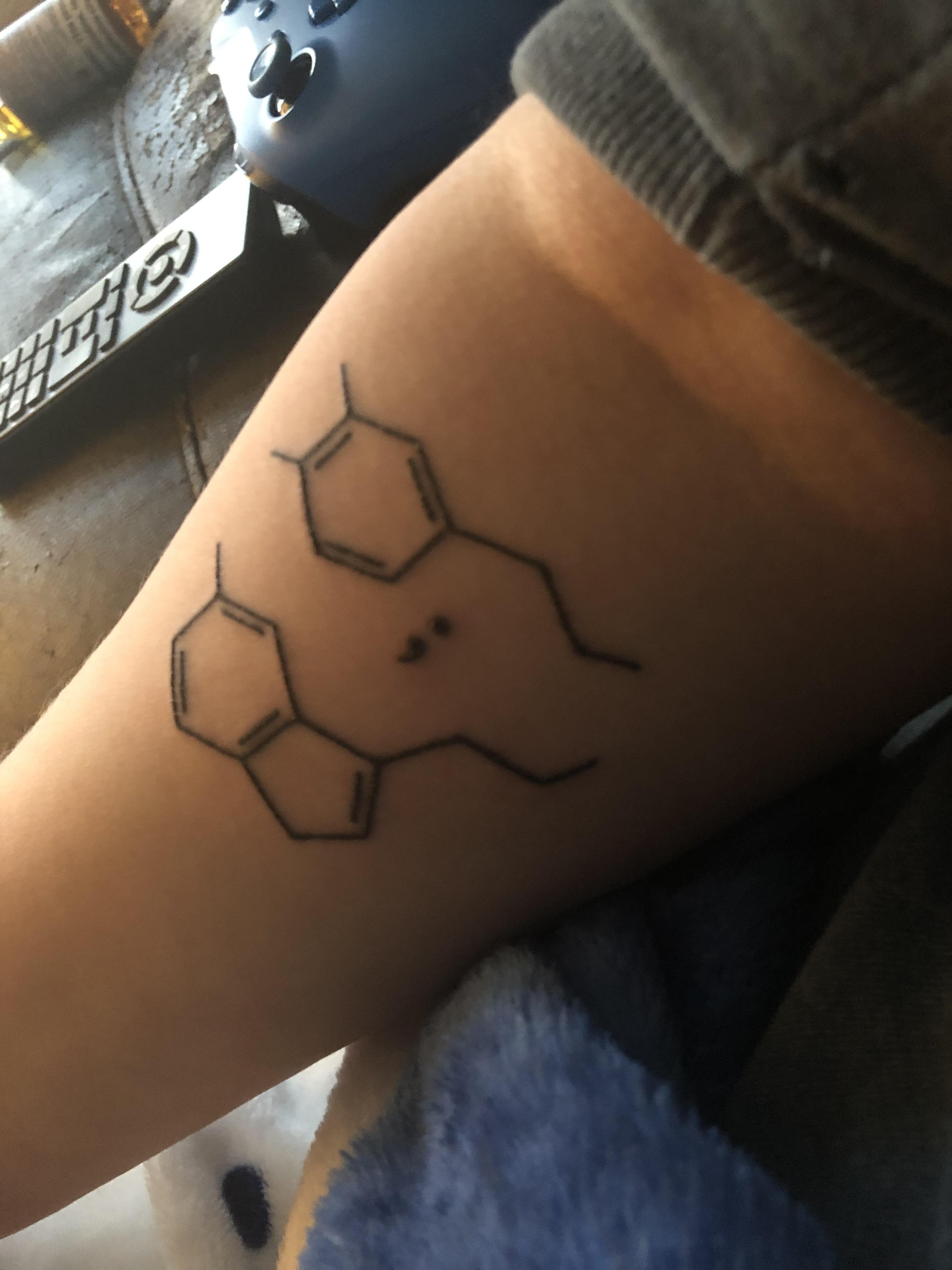 I thought for my first tattoo, something representing my bipolar would
