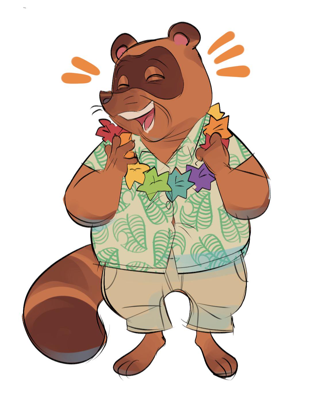 Tom Nook modeling this year's trendiest dad fashion