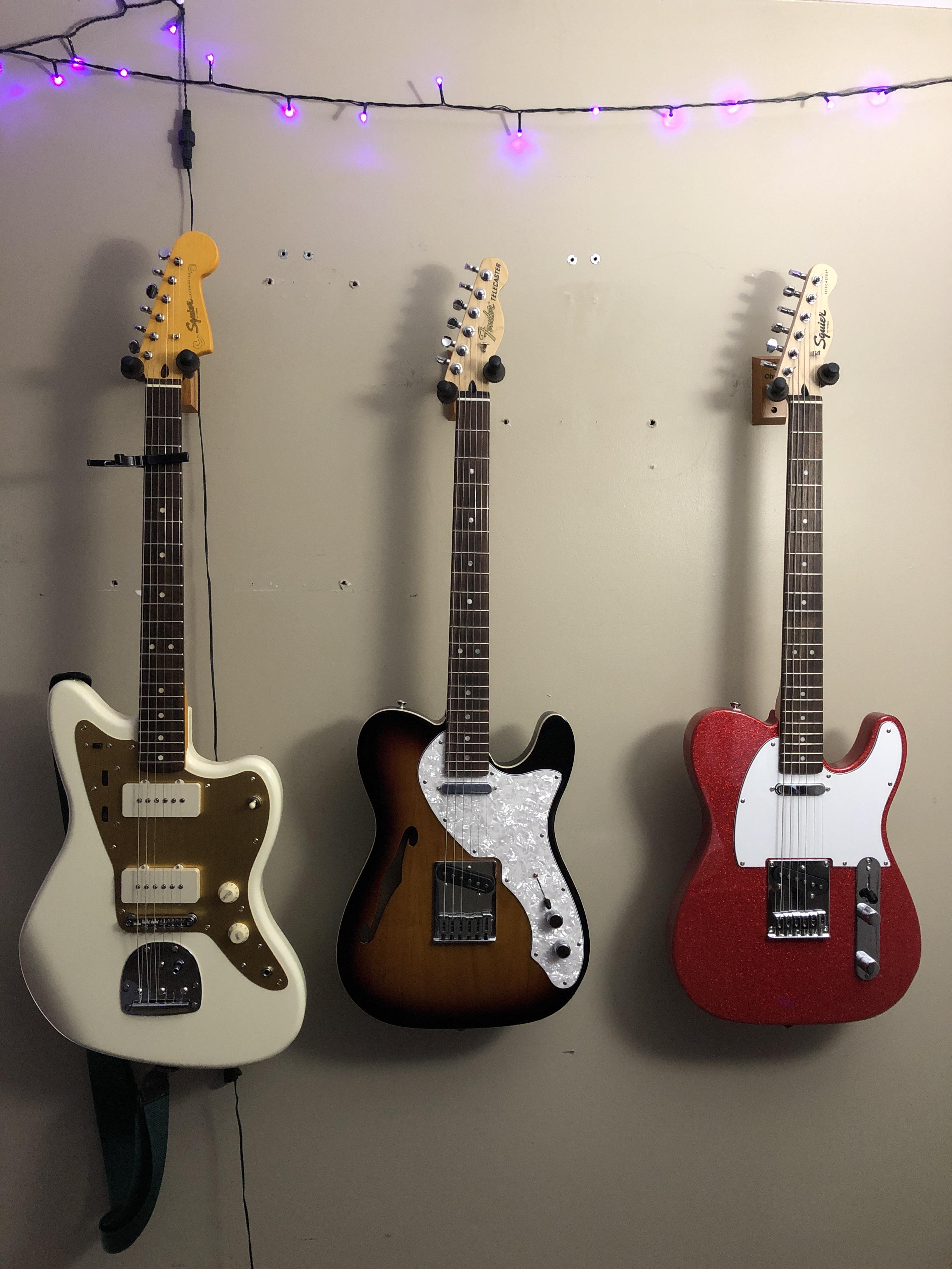 2017 Thinline deluxe and a cheap Squier bullet tele. Love these guitars