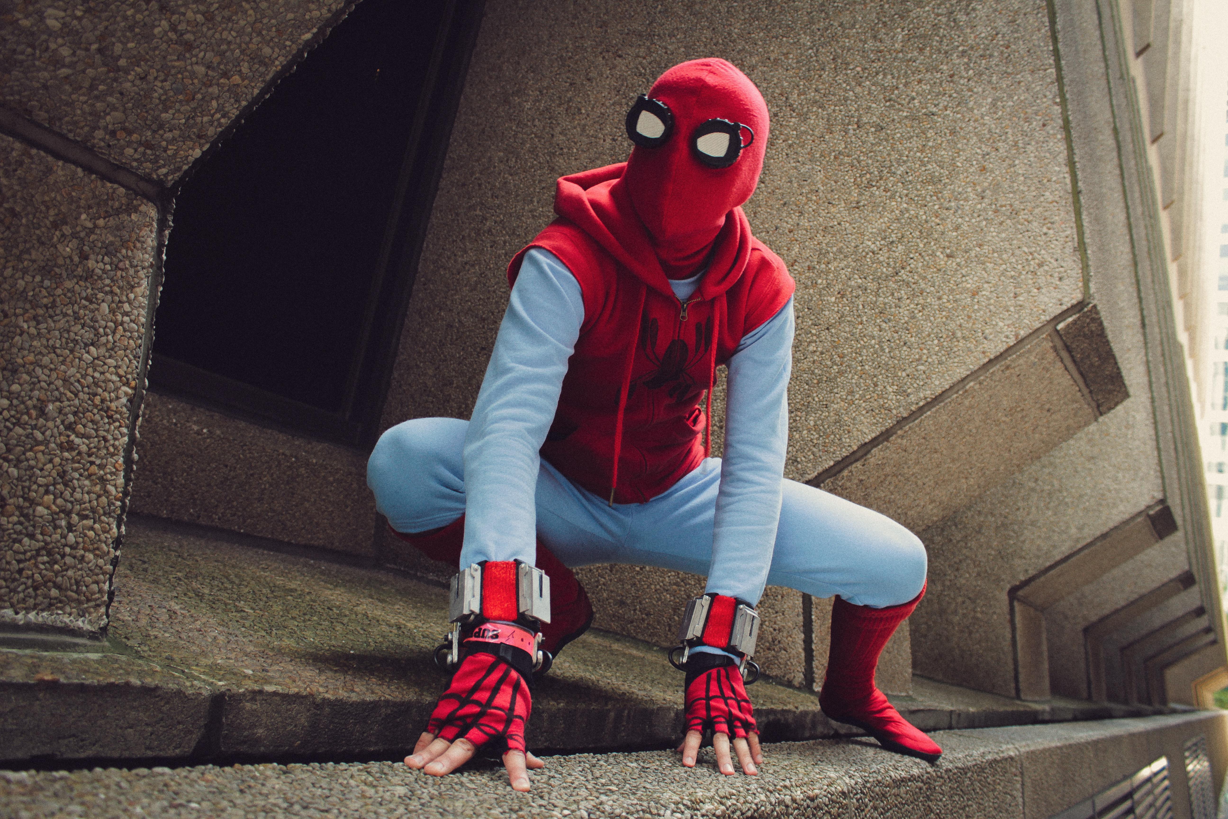 My cosplay of Spiderman's Homemade suit from and also