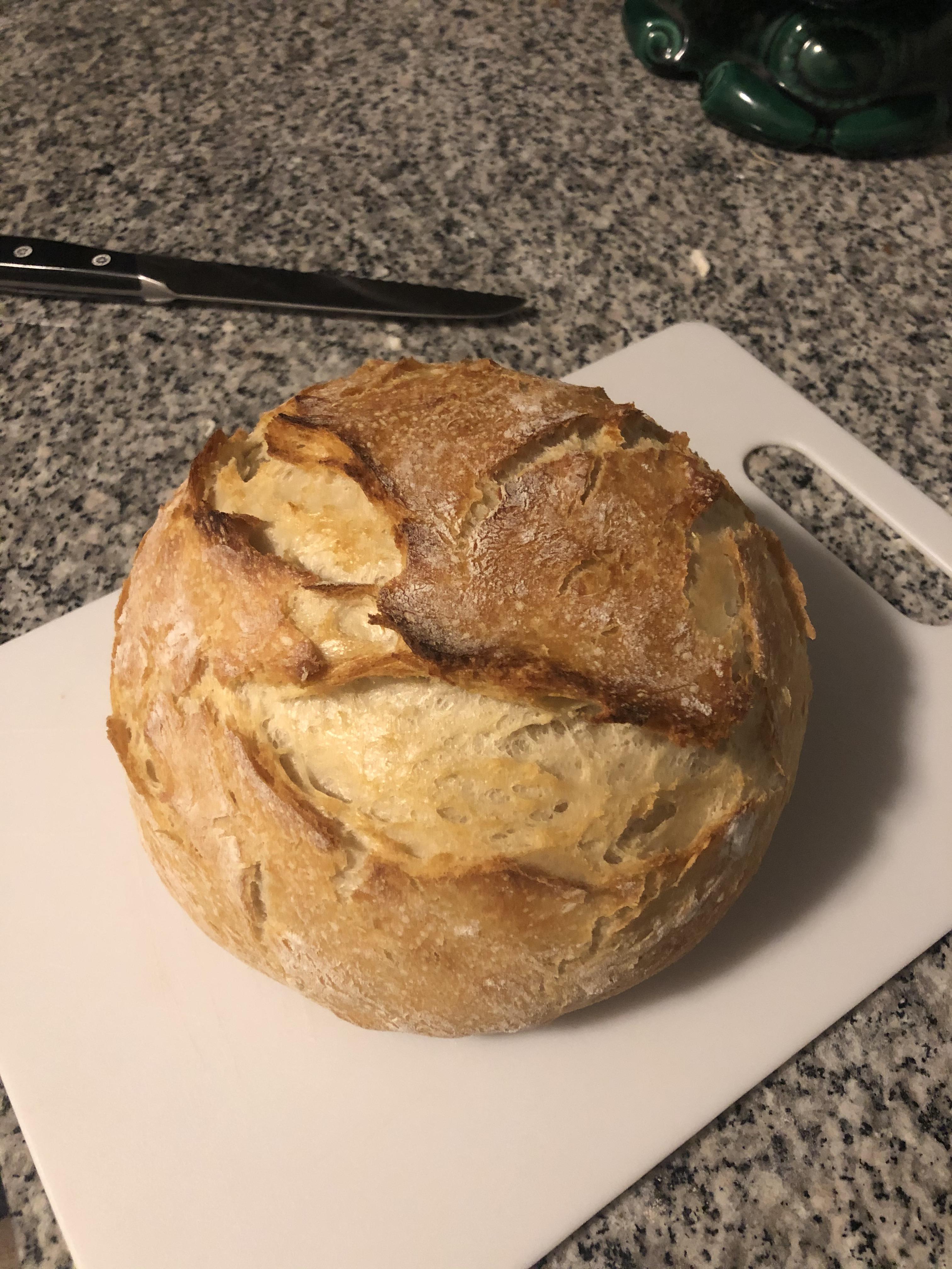 First Dutch Oven loaf! r/Breadit