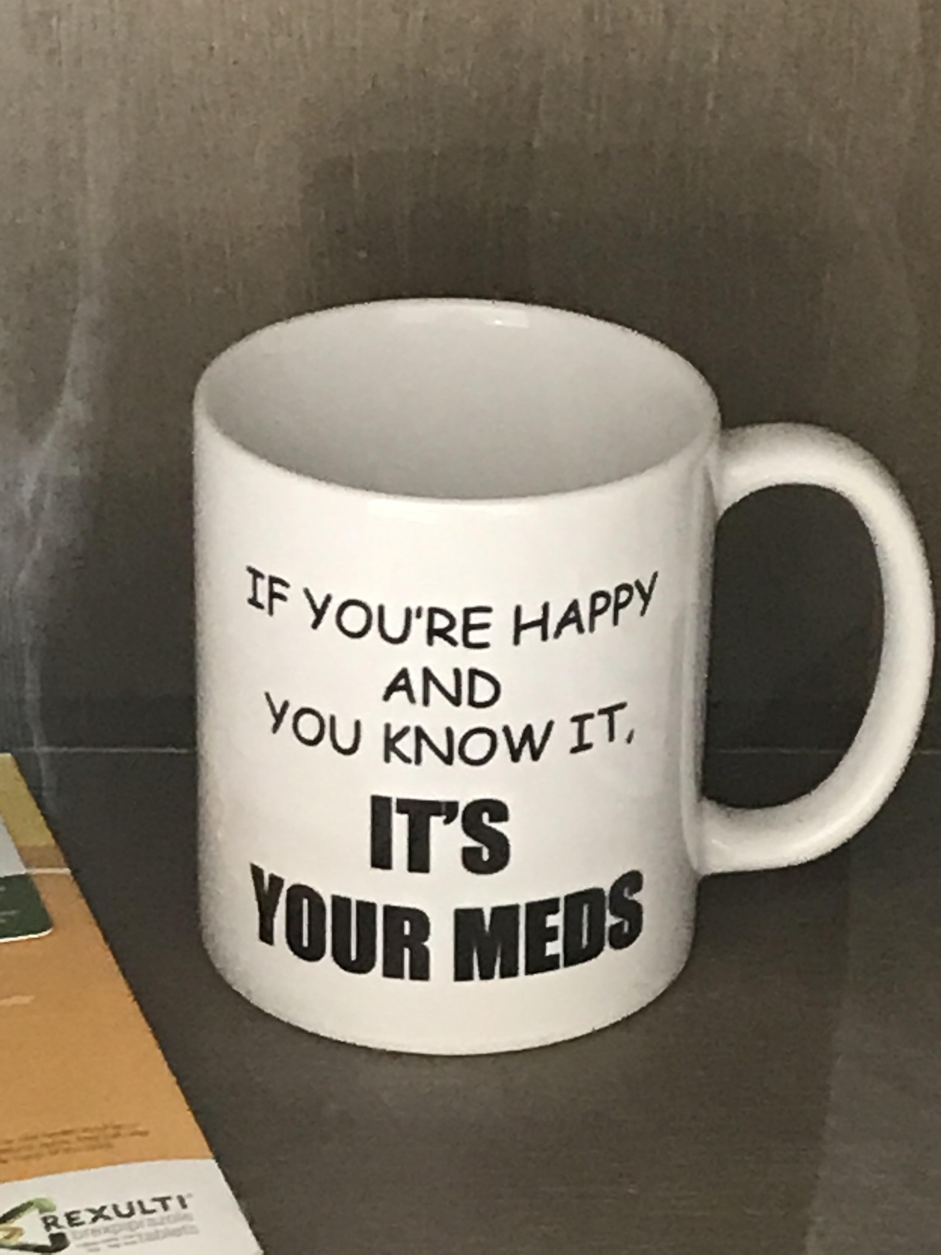 This coffee mug that uses comic sans somewhat correctly r