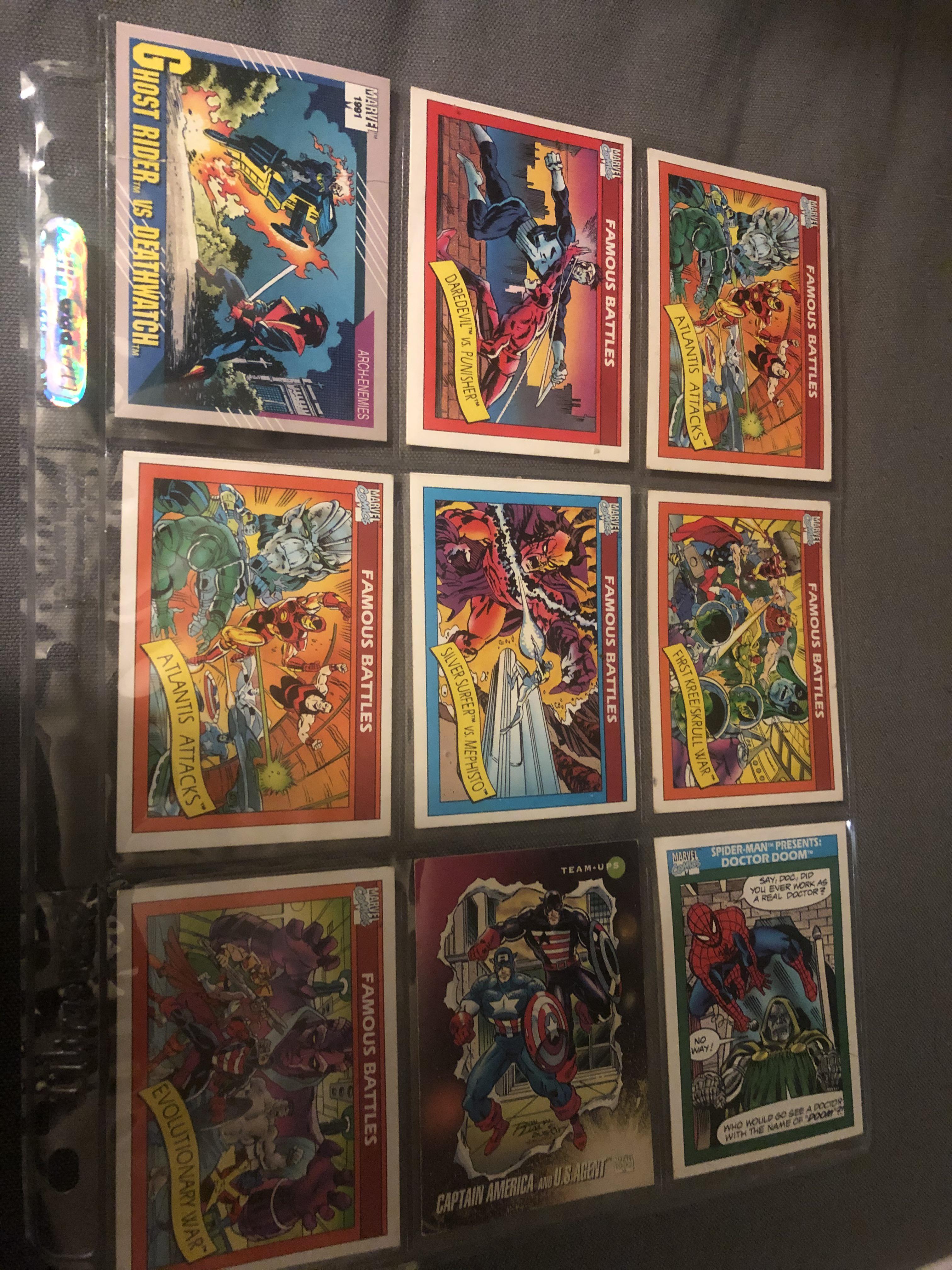 1990 Marvel cards Tradingcards