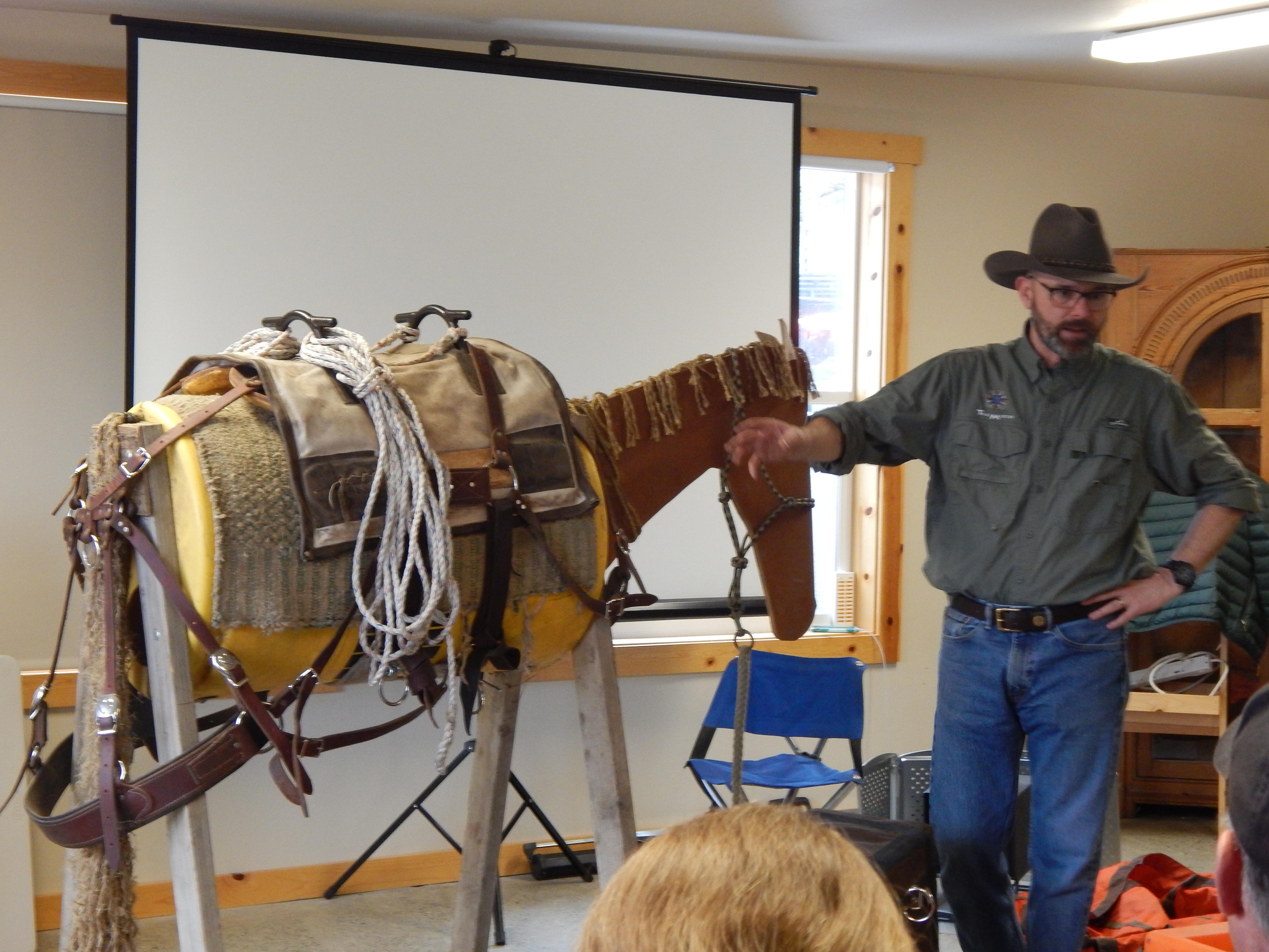 Any love for a faux horse? Taught a packing clinic and used Stix as my