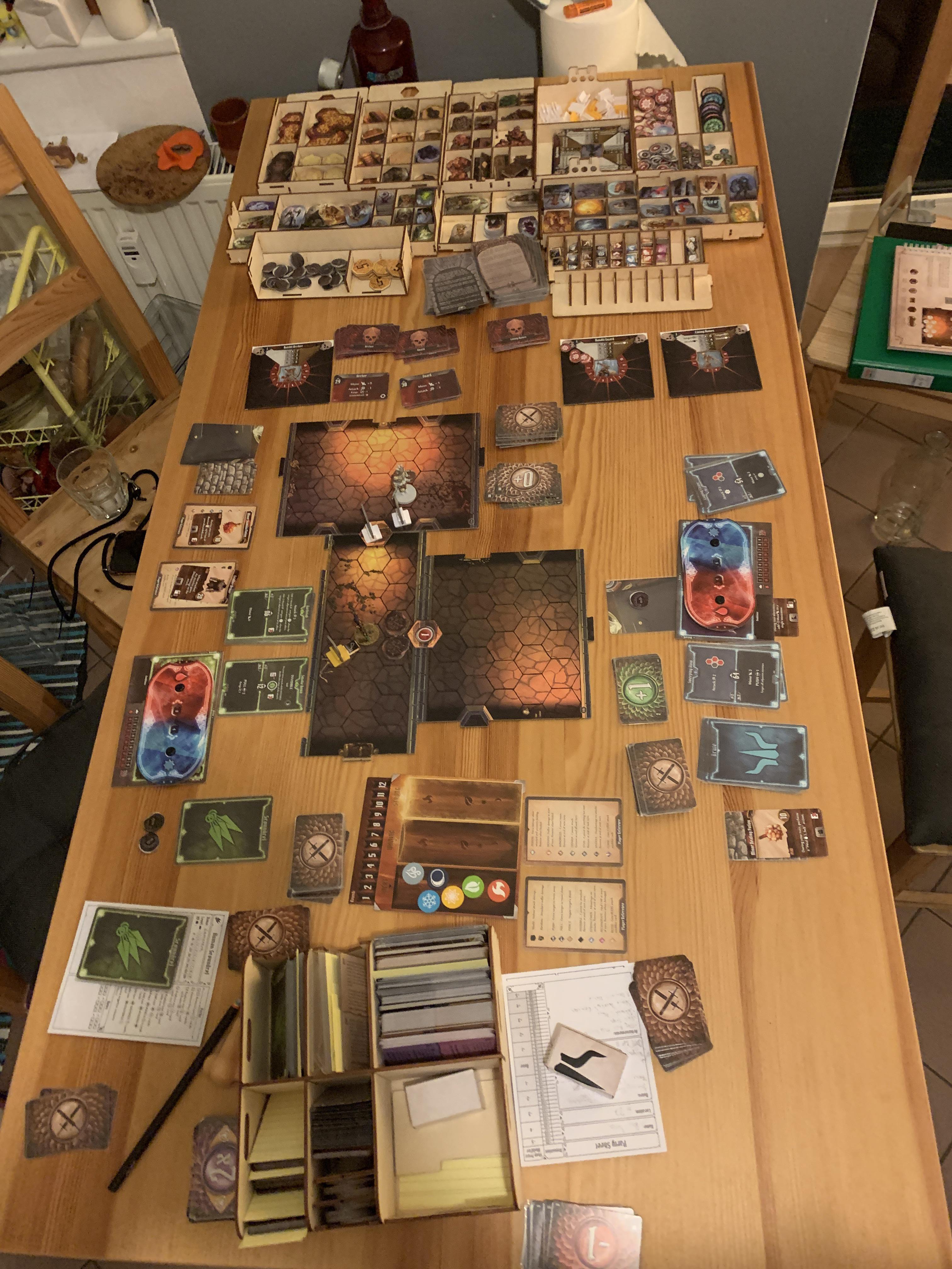 The first scenario setup 😍 r/Gloomhaven