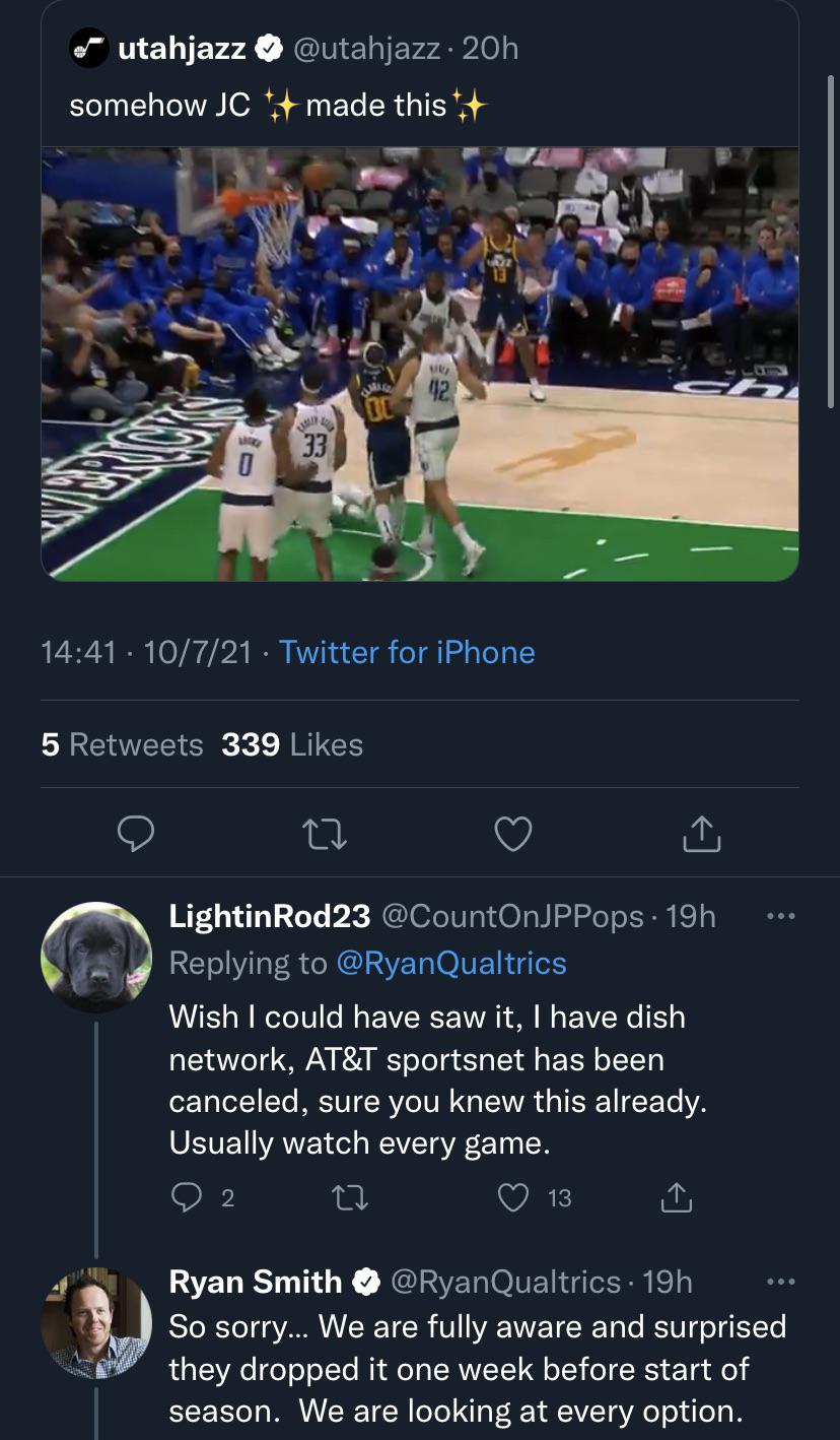 Ryan Smith speaks on Jazz TV deal UtahJazz