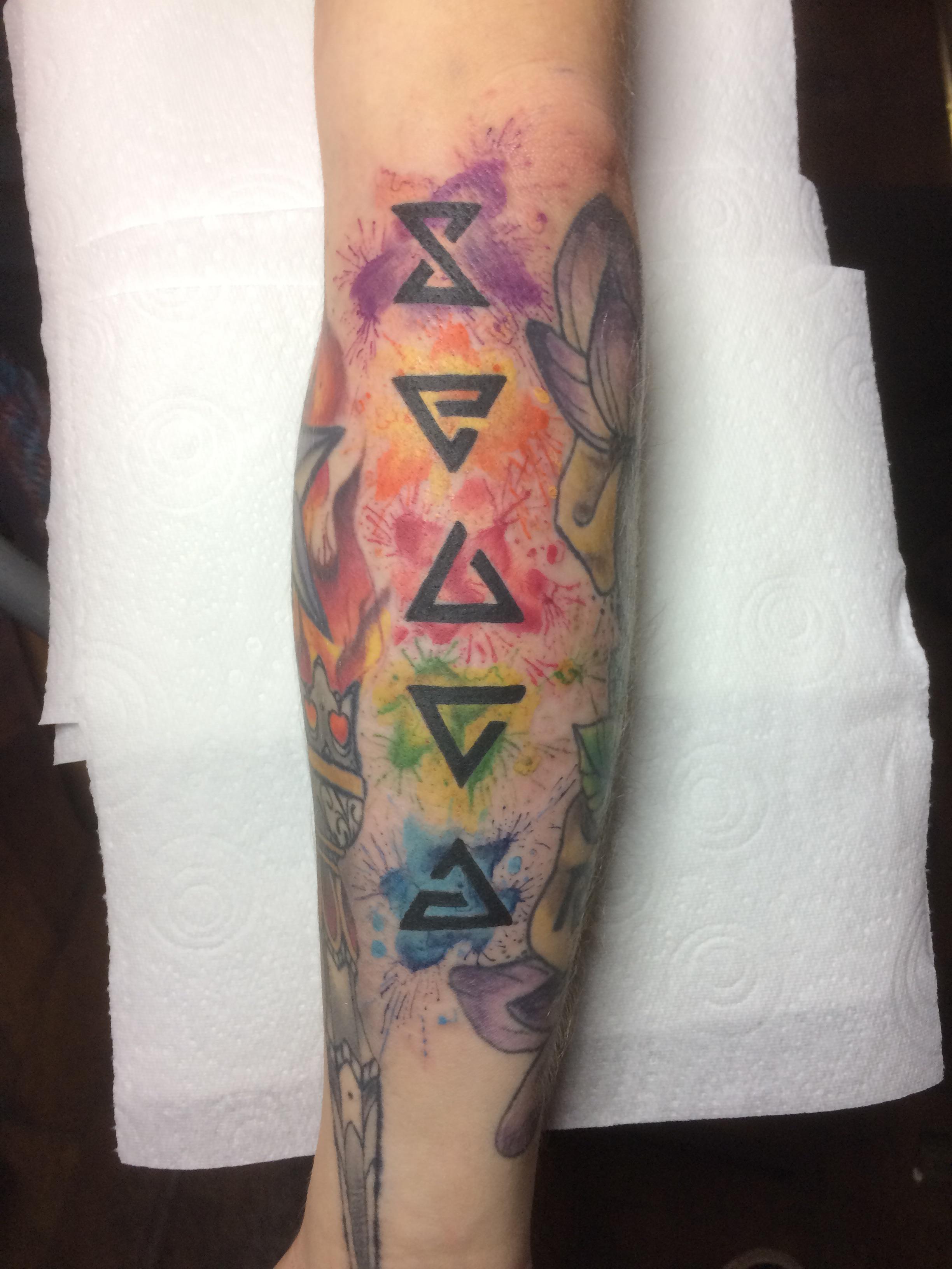 Witcher Symbols Tattoo I Got A Couple Years Back Thought It Might Be Supervised Here. : Witcher 3264_x_2448_jpg