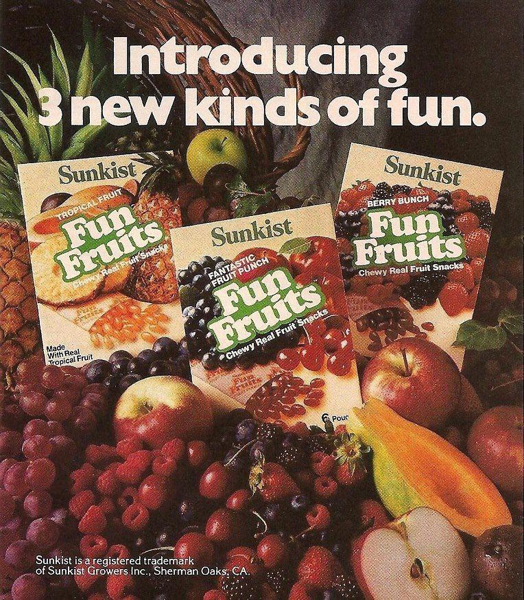 Does anyone remember Sunkist Fun Fruit snacks? These were the original