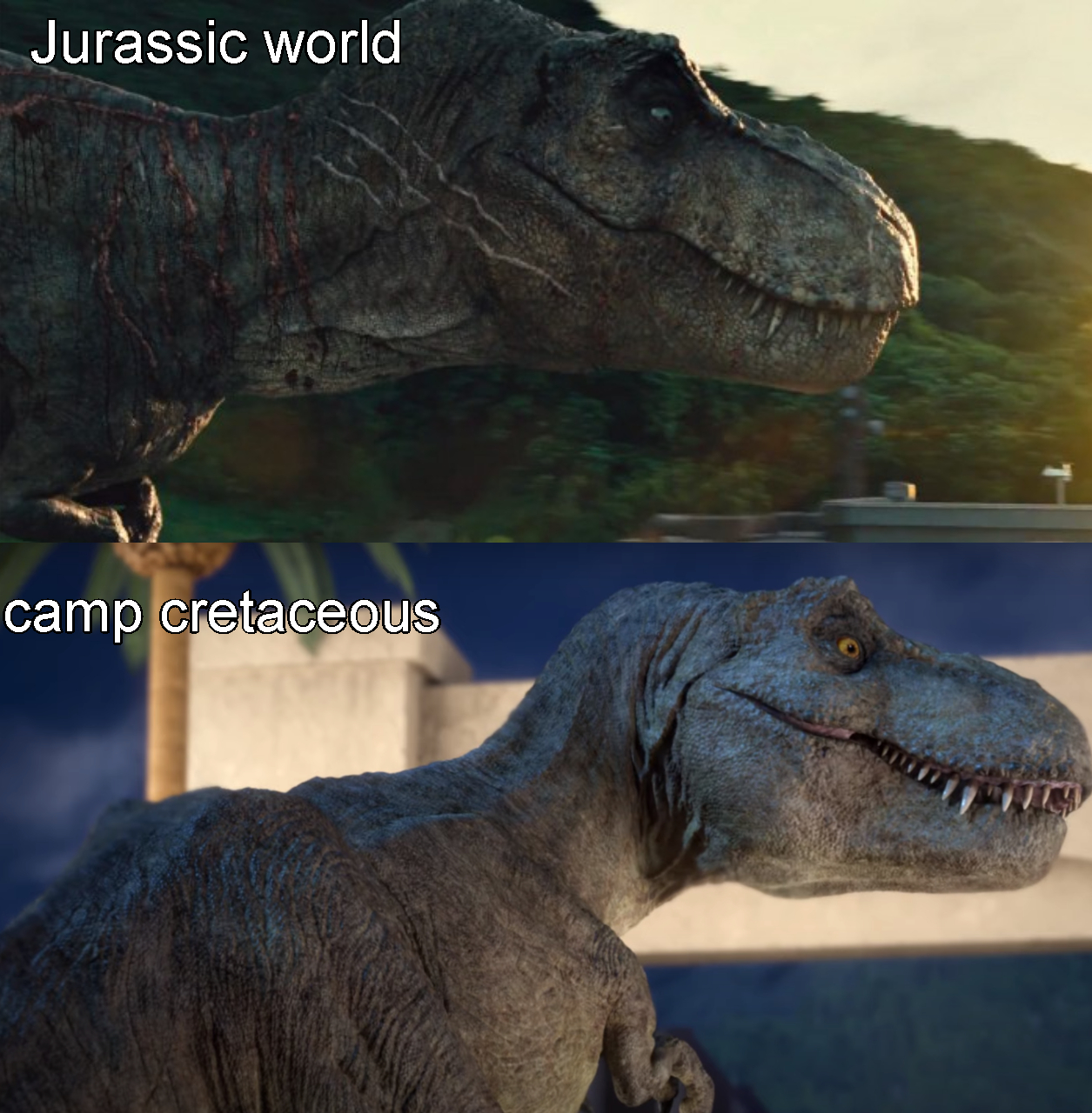 the t rex from camp cretaceous looks great r/JurassicPark