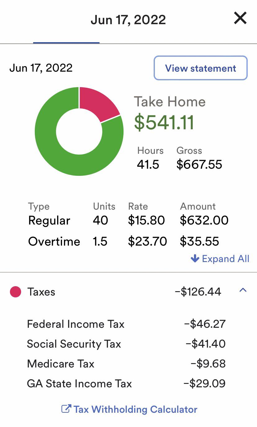 I’m 19 and a college student should this much taxes be taken out r
