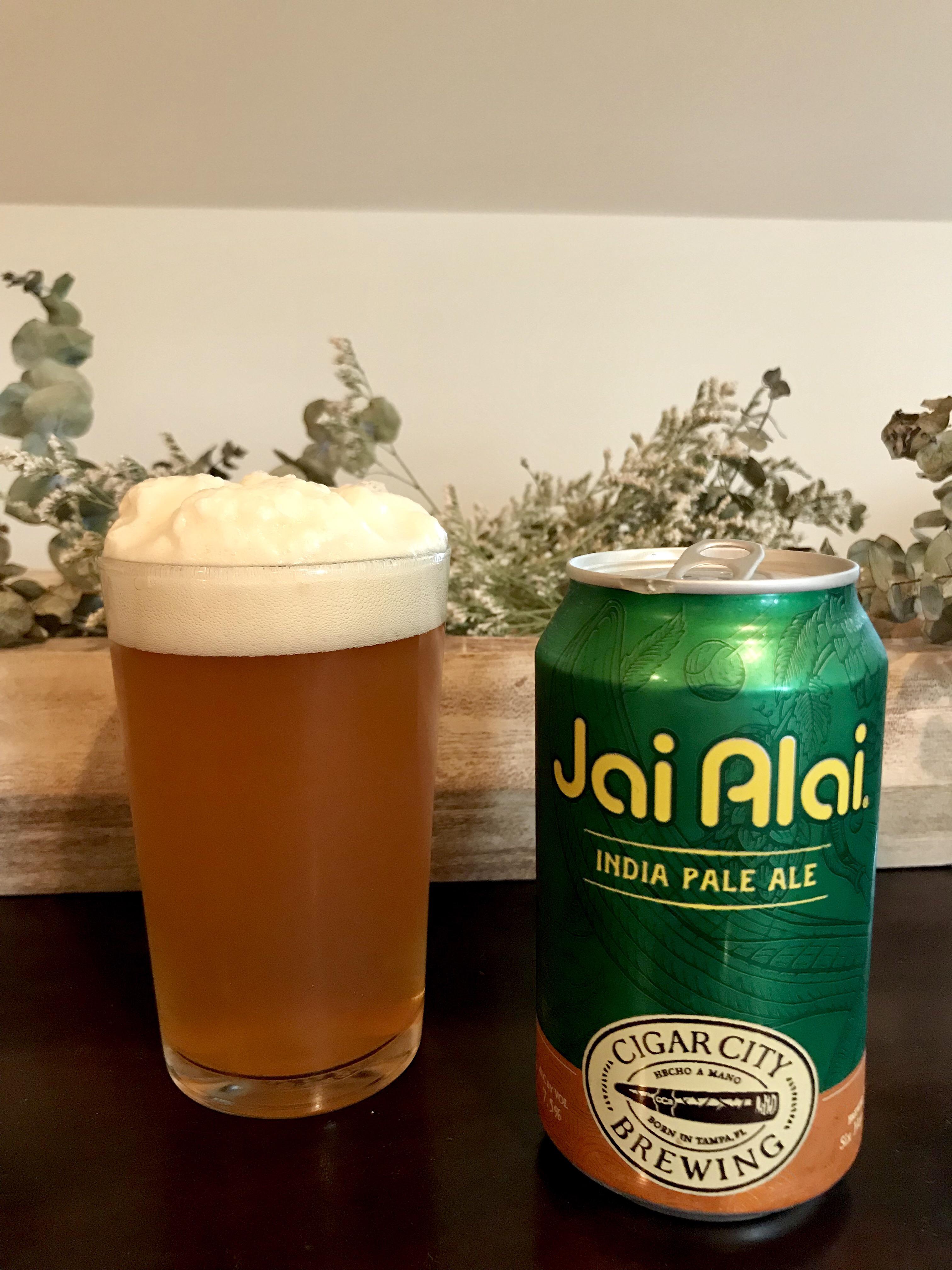 Cigar City Brewing. Jai Alai (An IPA). Very nice to have this beer in the California markets now