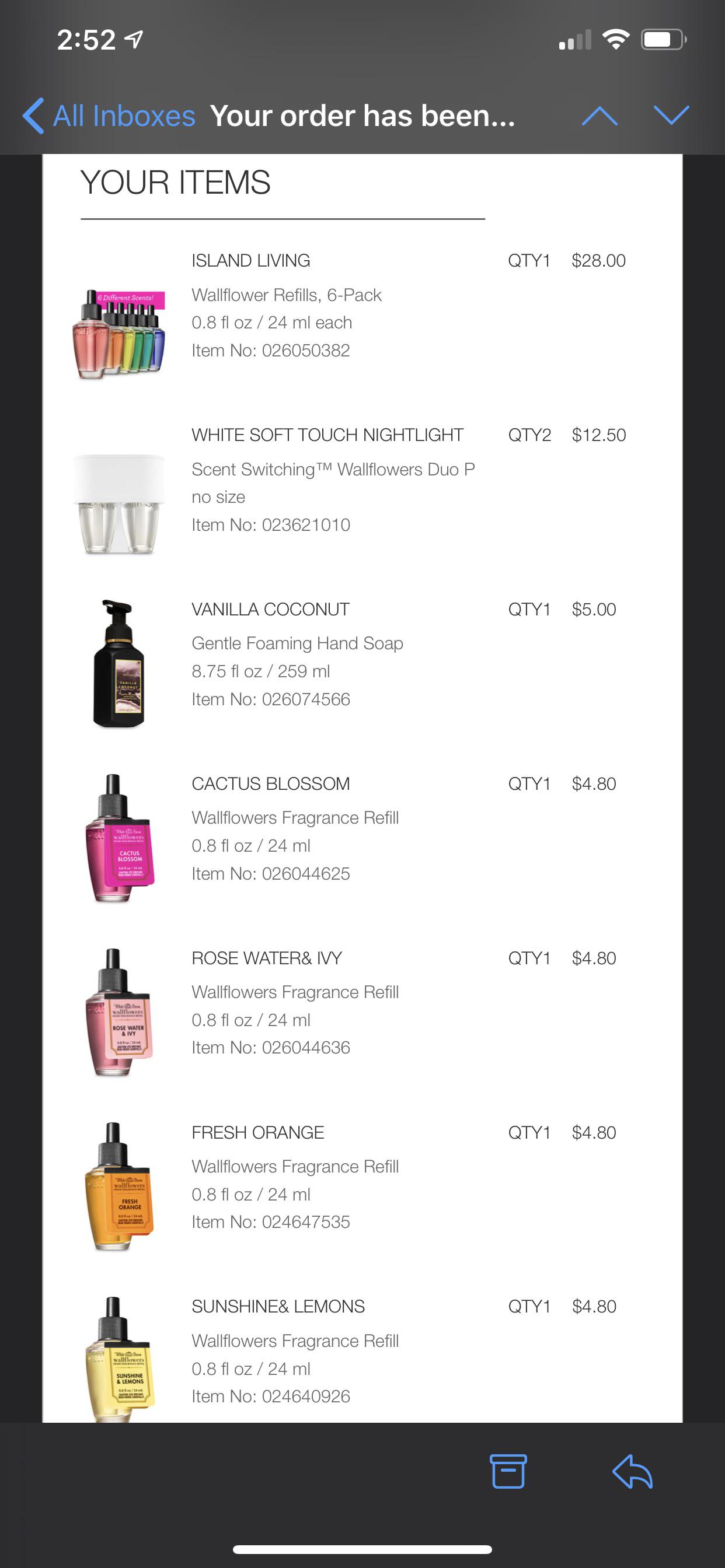 I’m switching to wallflowers from candles because they seem to last