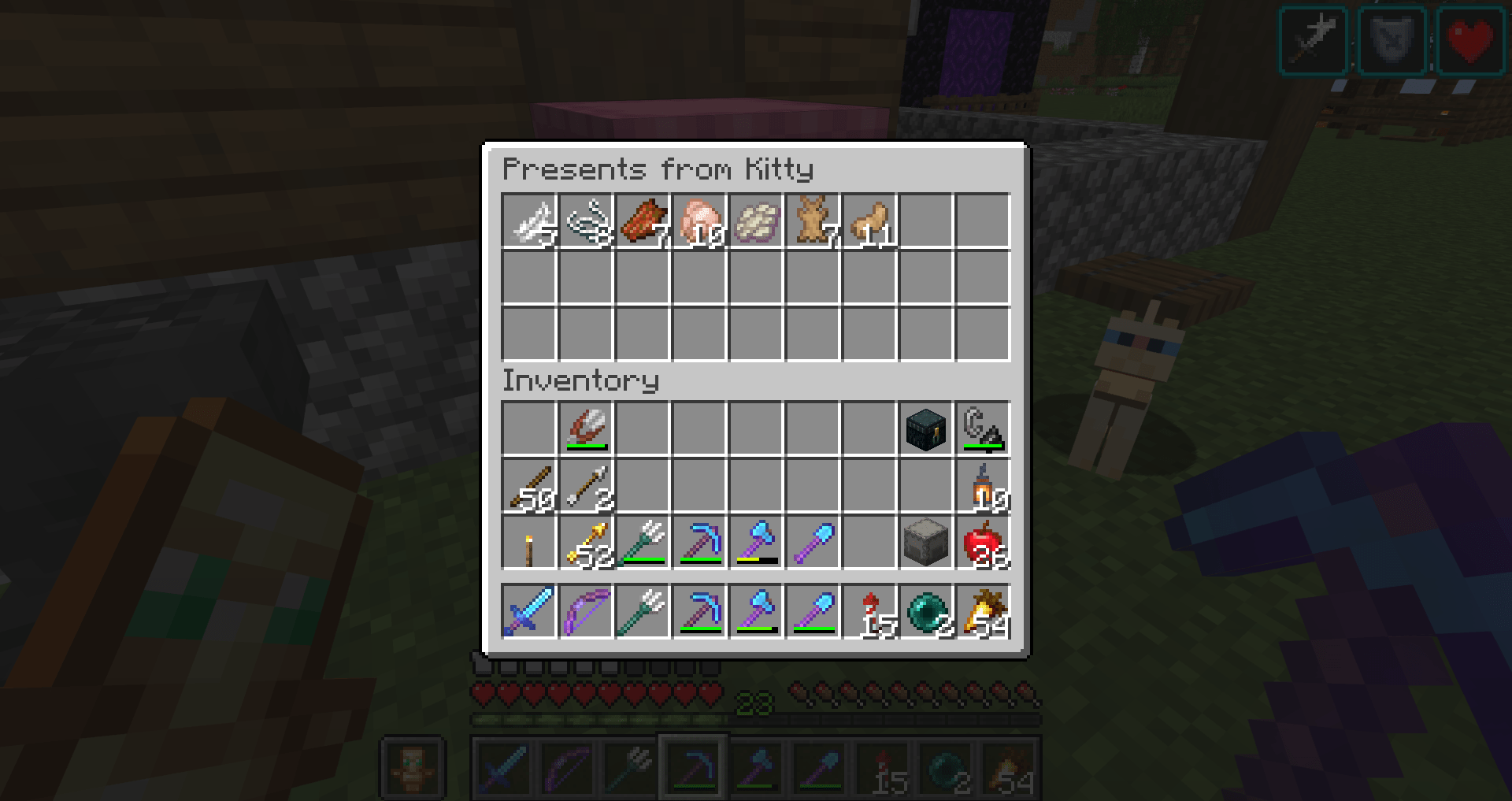 One of my favorite small features is that cats bring you presents when