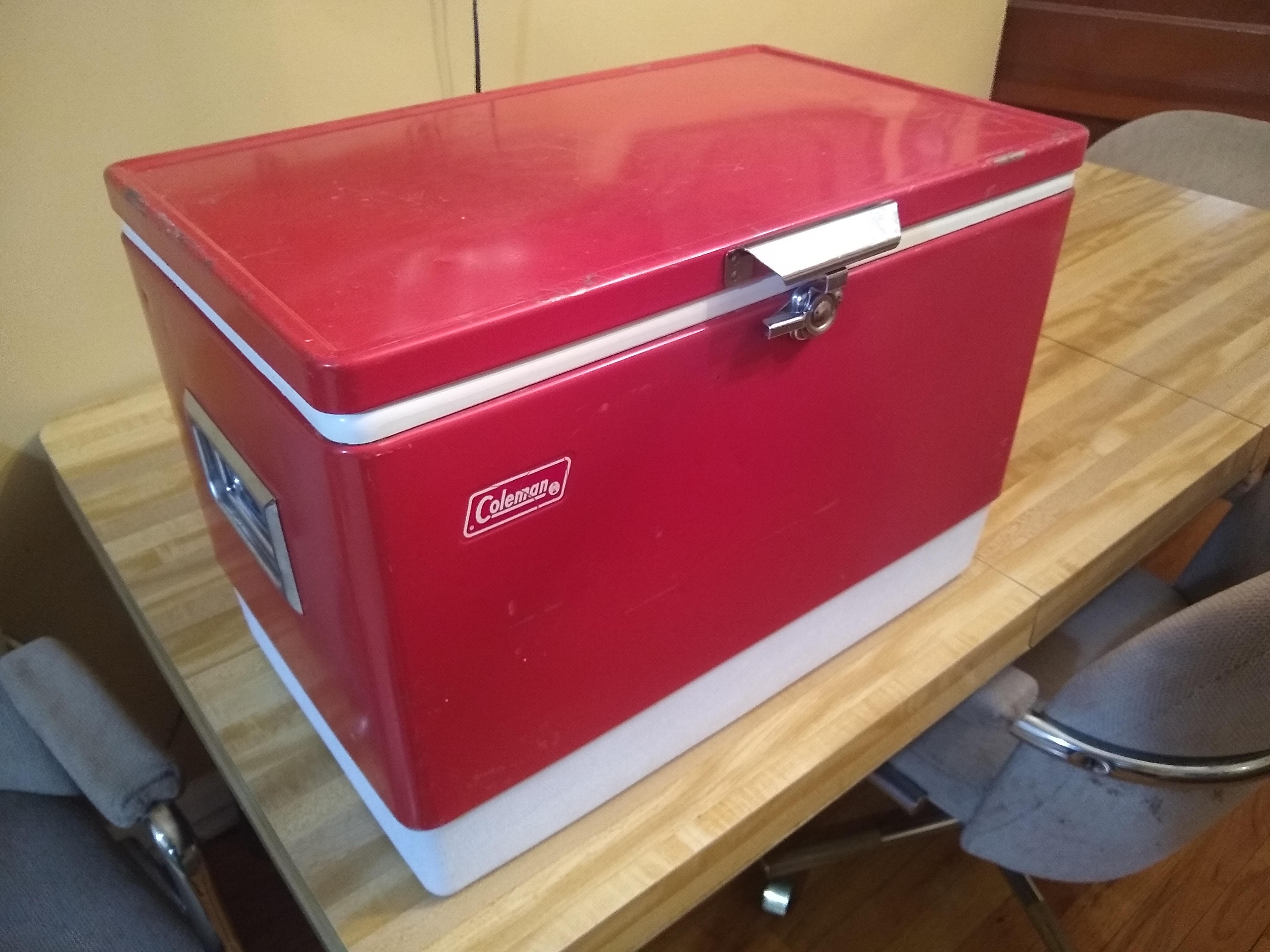Needed a cooler and decided to pick up this vintage Coleman for about 1