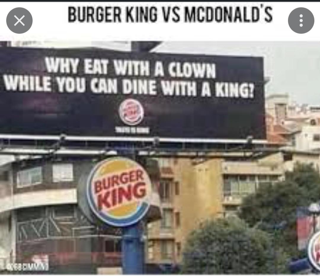 Burger King vs McDonalds. gold r/AdPorn