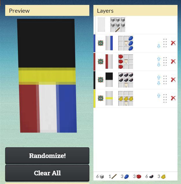 L'manberg Flag Minecraft Banner Tutorial The banner will be the same colour as the wool you
