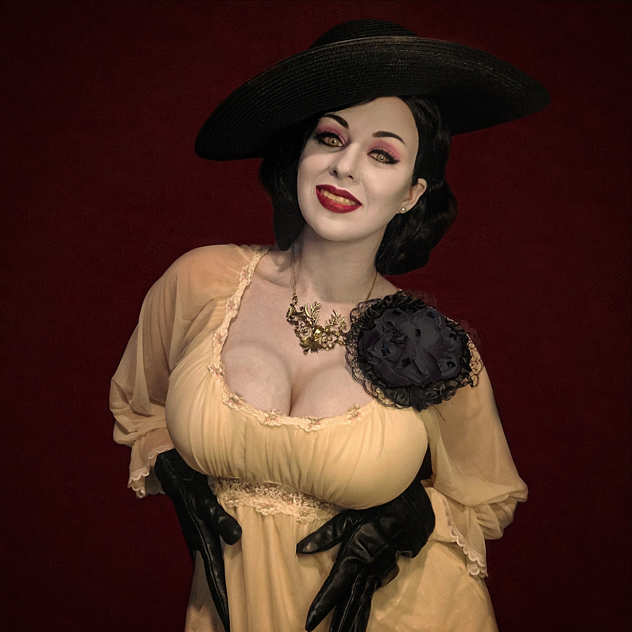 [Self] A Closet Cosplay I did of Lady Dimitrescu last night! : residentevil